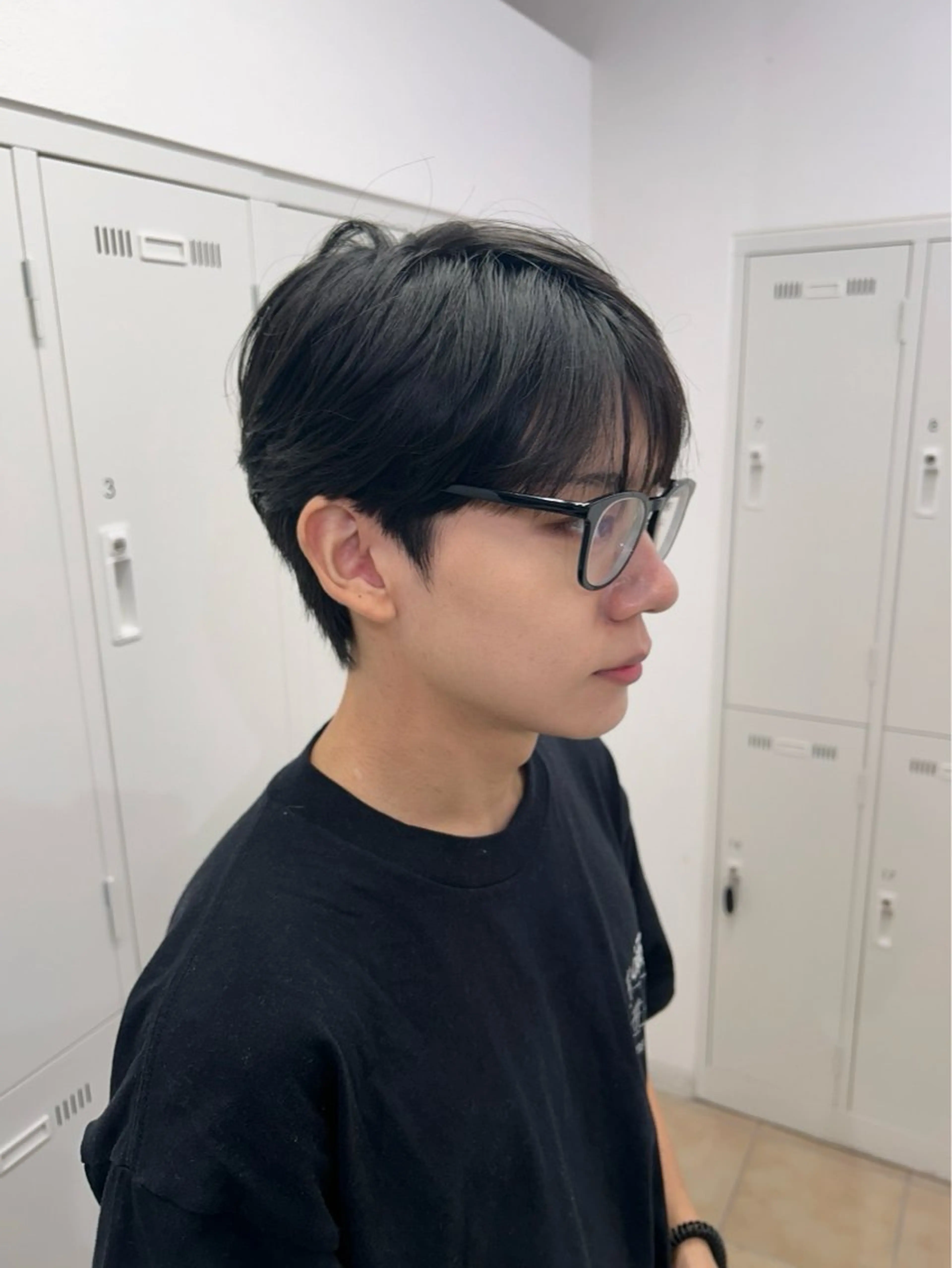 ショート メンズ マッシュ シースルーマッシュ 藤森 裕人のヘアスタイル