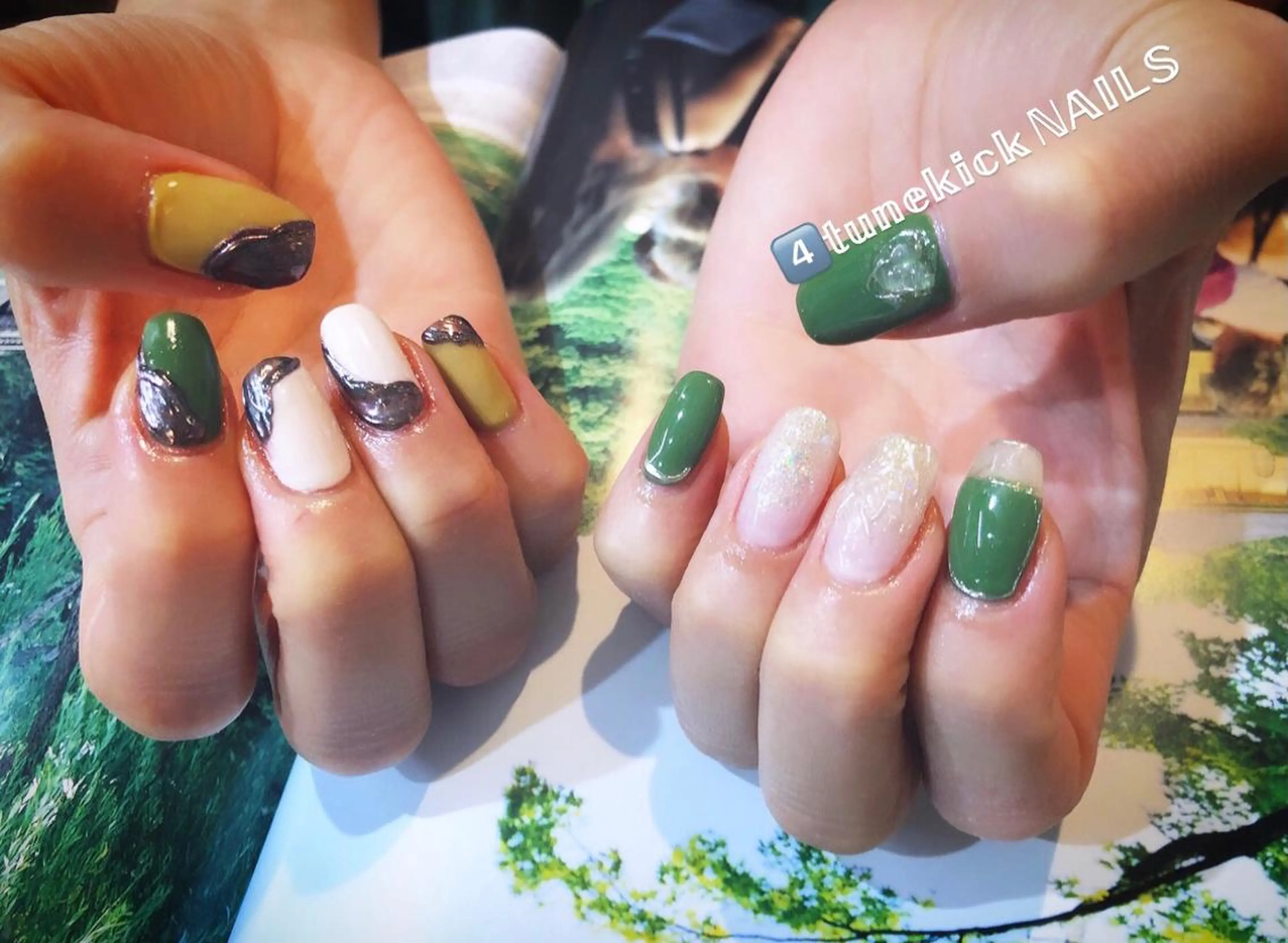 ネイル 4tunekick NAILS(フォーチュンキックネイルズ)所属・光森 淳子のネイルデザイン