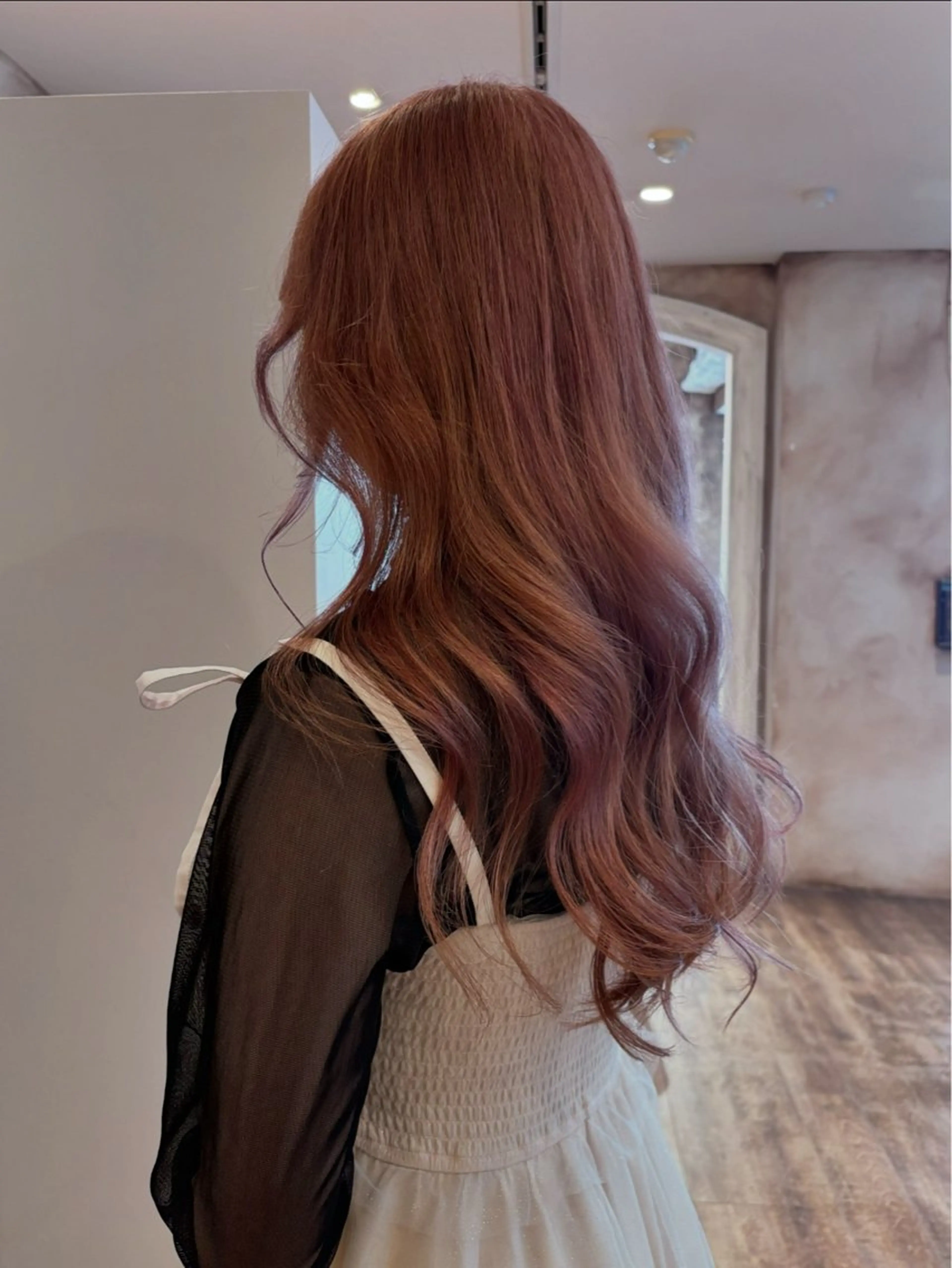 ロング カラー カット ヘアカラー zina 難波所属・Zina難波/ 韓国ヘア🐰mikuのヘアスタイル