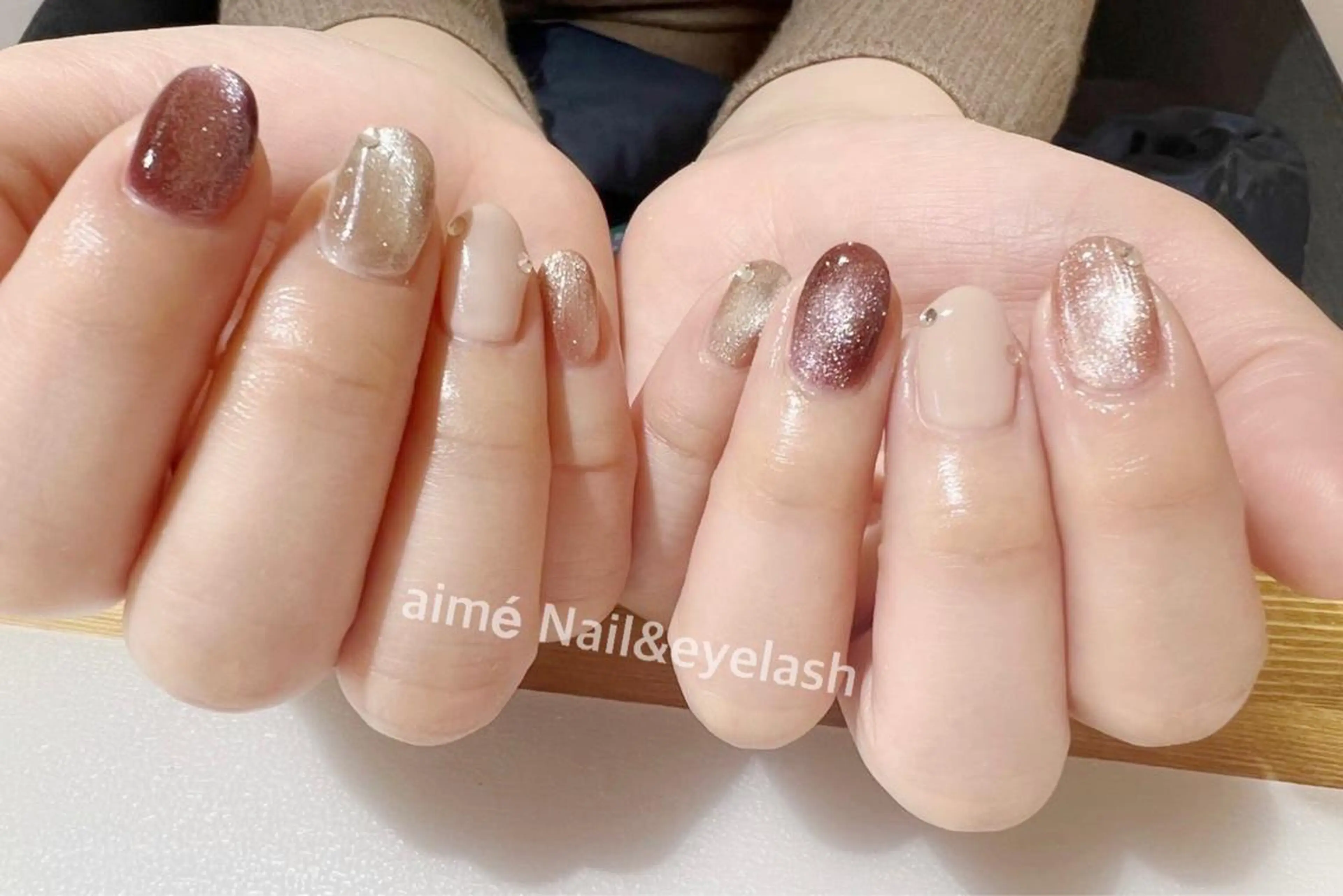ネイル aime 中崎町のネイルデザイン