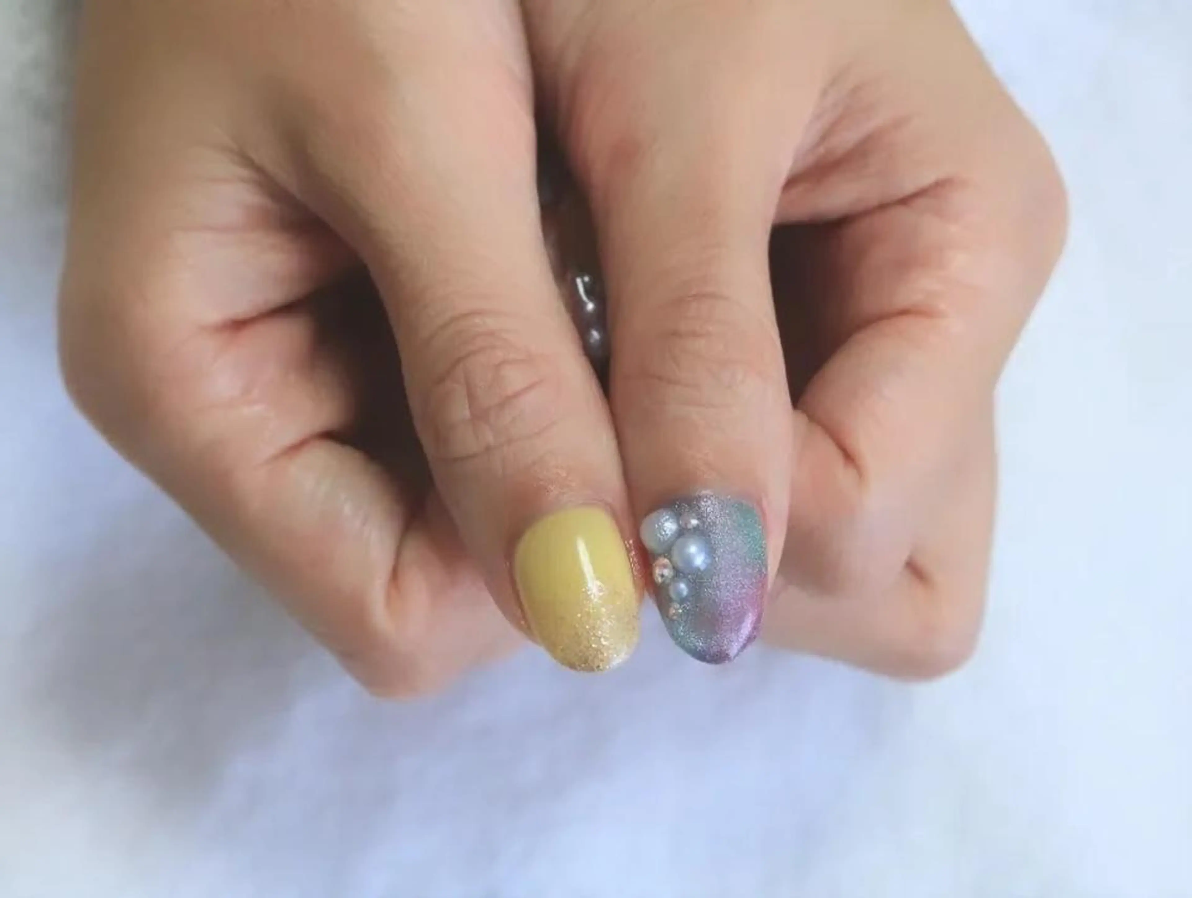 ネイル キラキラネイル マグネットネイル ハンドネイル Nail Atelier B.所属・Nail Atelier B.のネイルデザイン