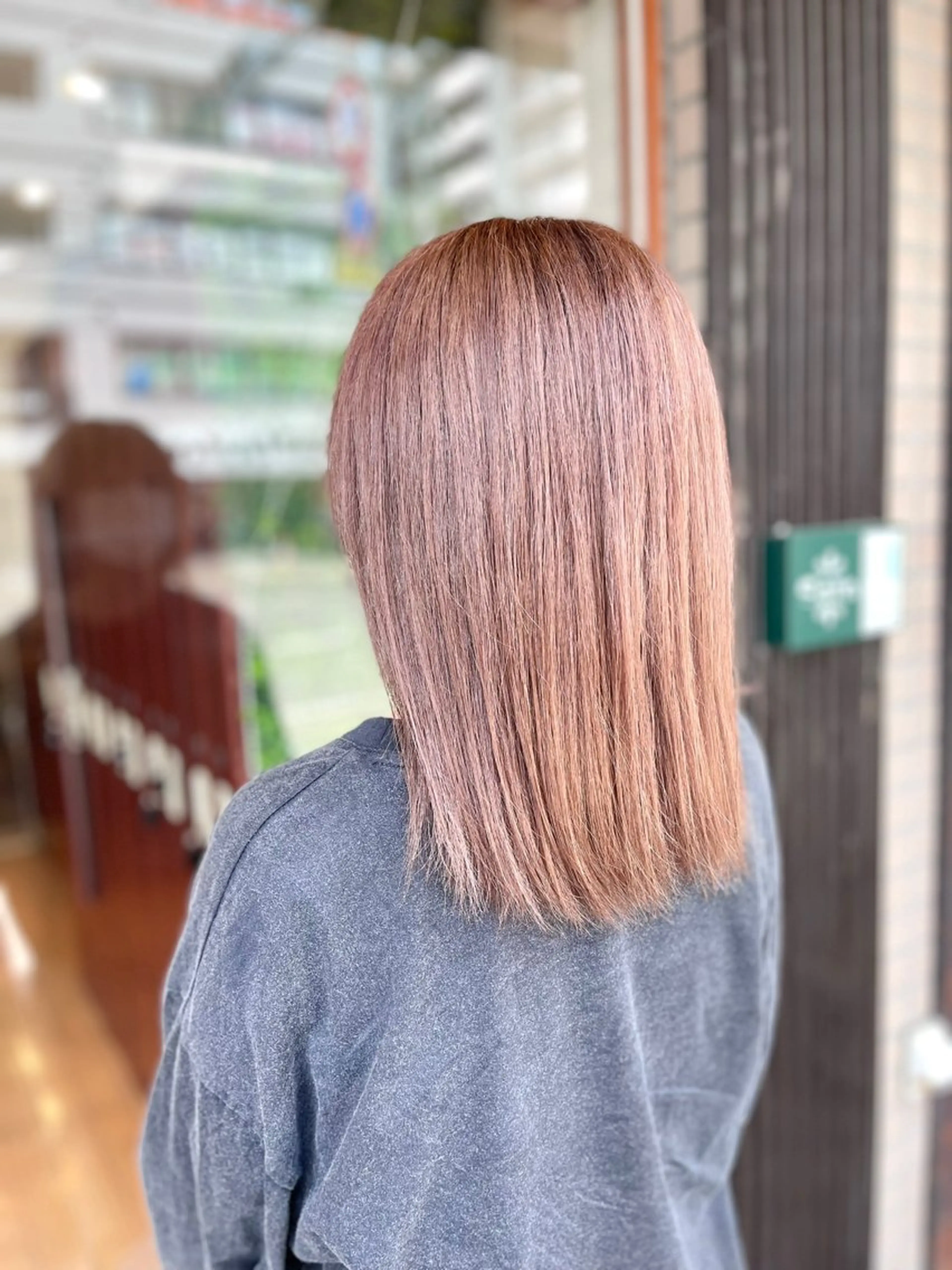 セミロング カラー 🇰🇷韓国ヘア 🇰🇷ナミユウのヘアスタイル