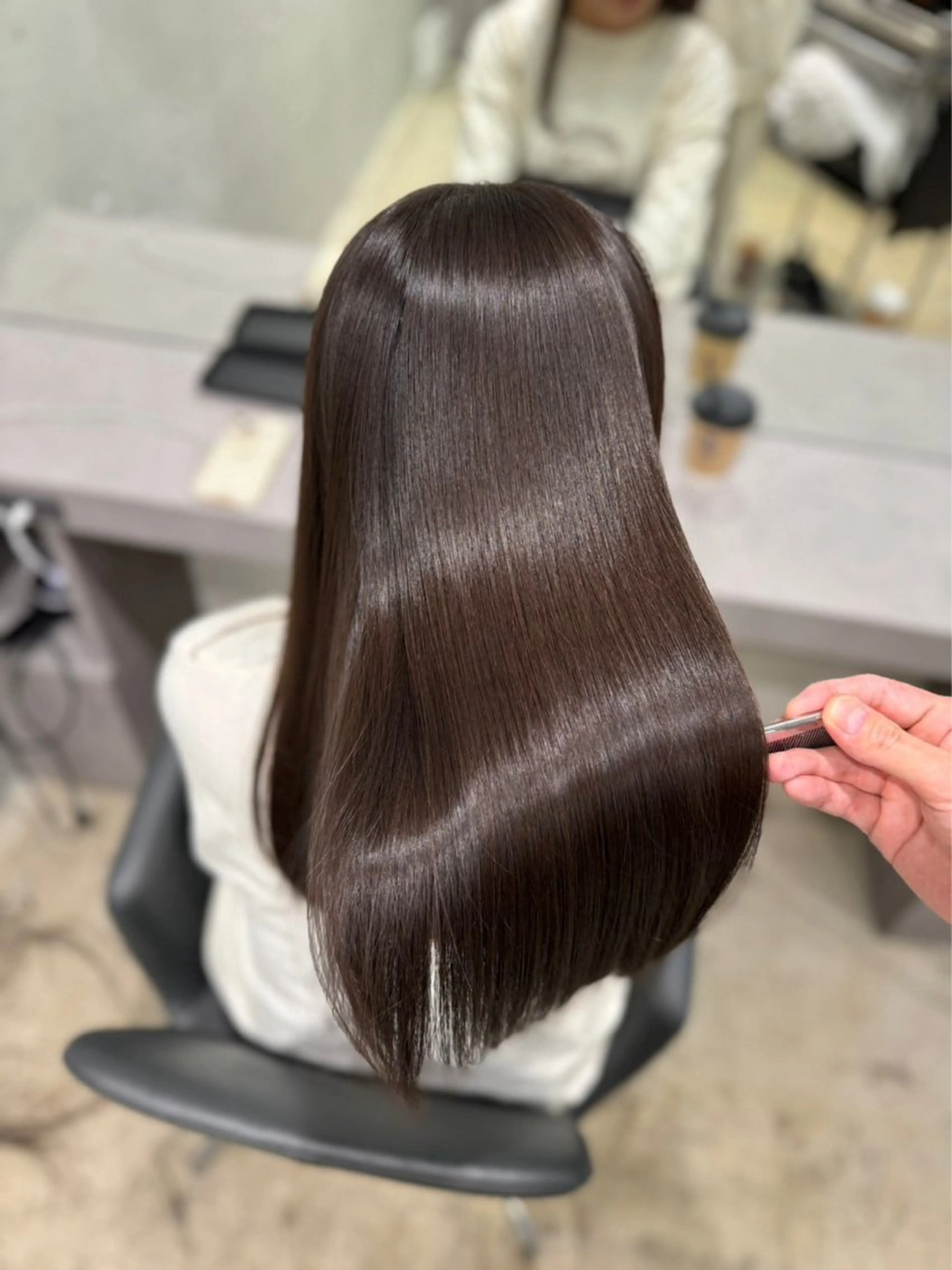 ロング 【ヤバ髪から美髪へ】 縮毛矯正特化アチワのヘアスタイル