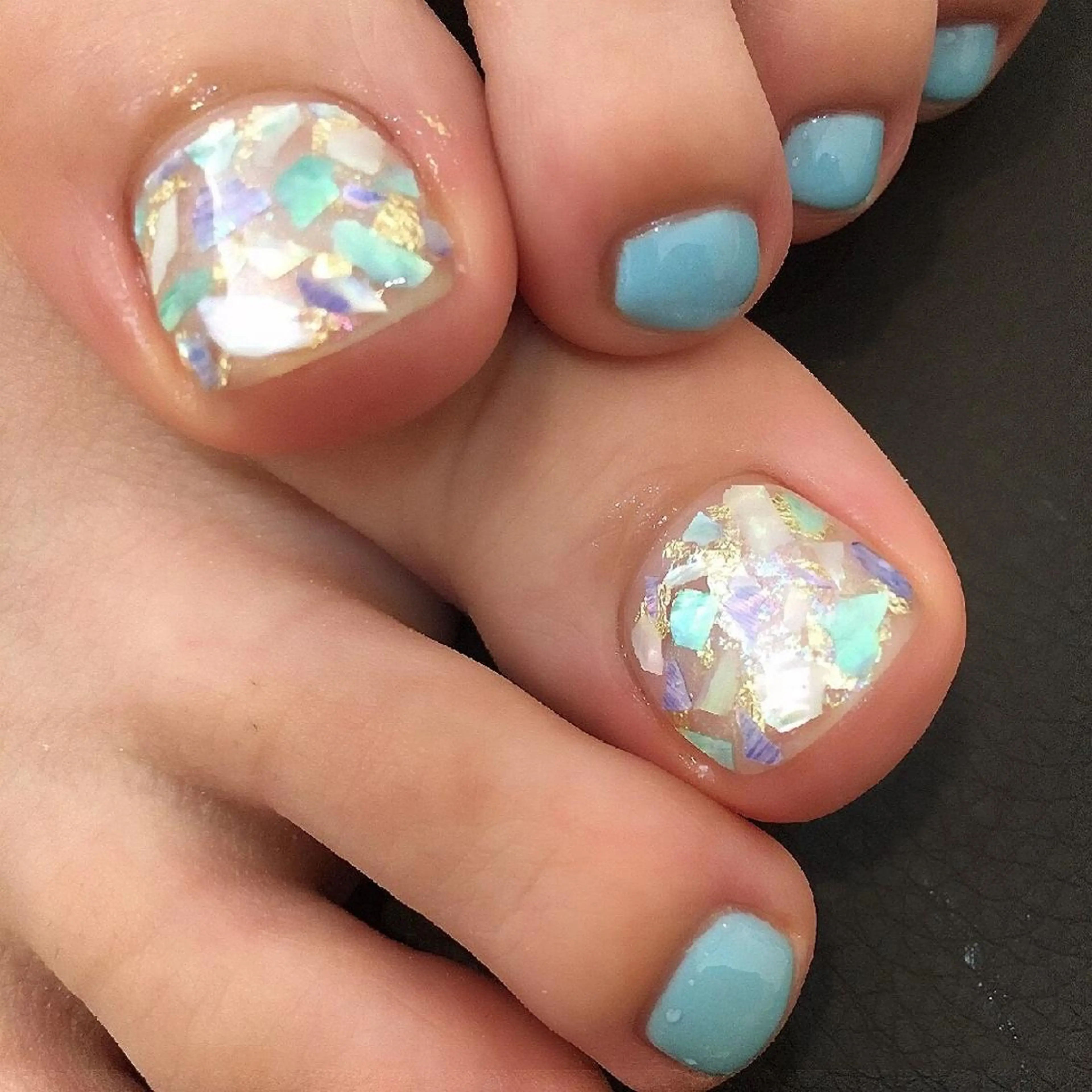 【フットネイル★ワンカラー】200色あるカラーからお選びいただけます❤️の写真