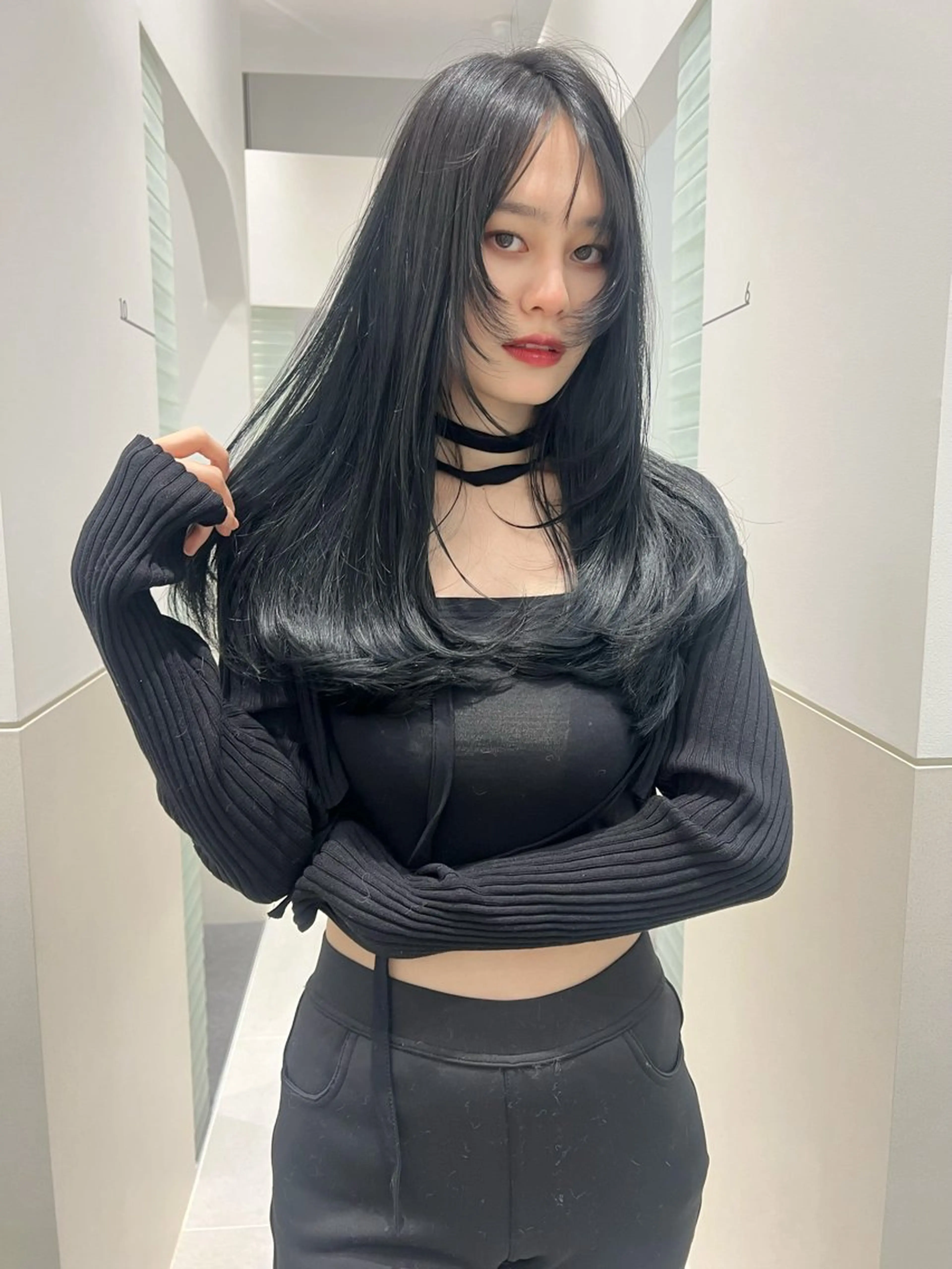 ロング 銀座/韓国/ワンホン 🤍艶髪🖤nahoのヘアスタイル