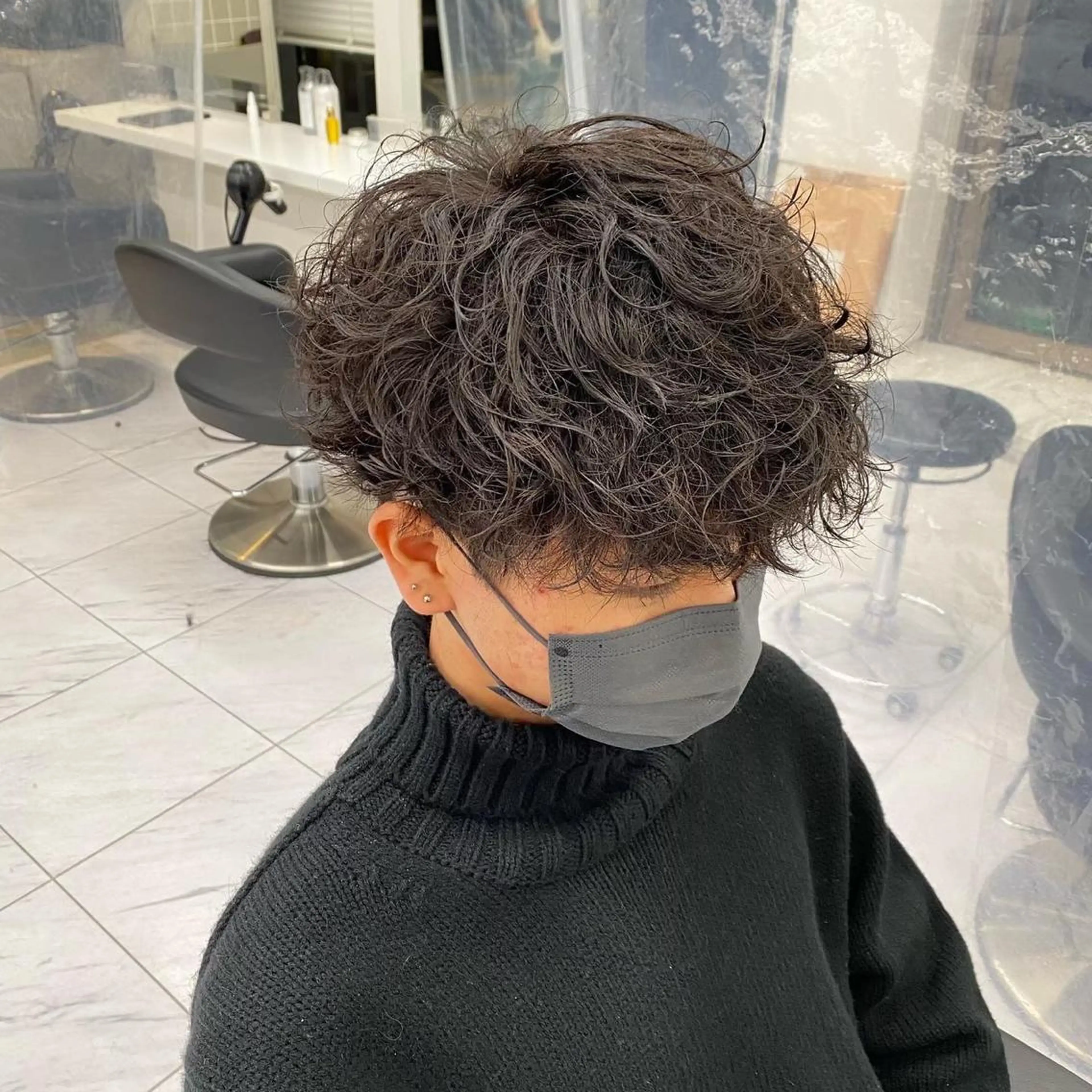 ショート パーマ メンズ 【メンズサロン】 BLUCK 横浜のヘアスタイル