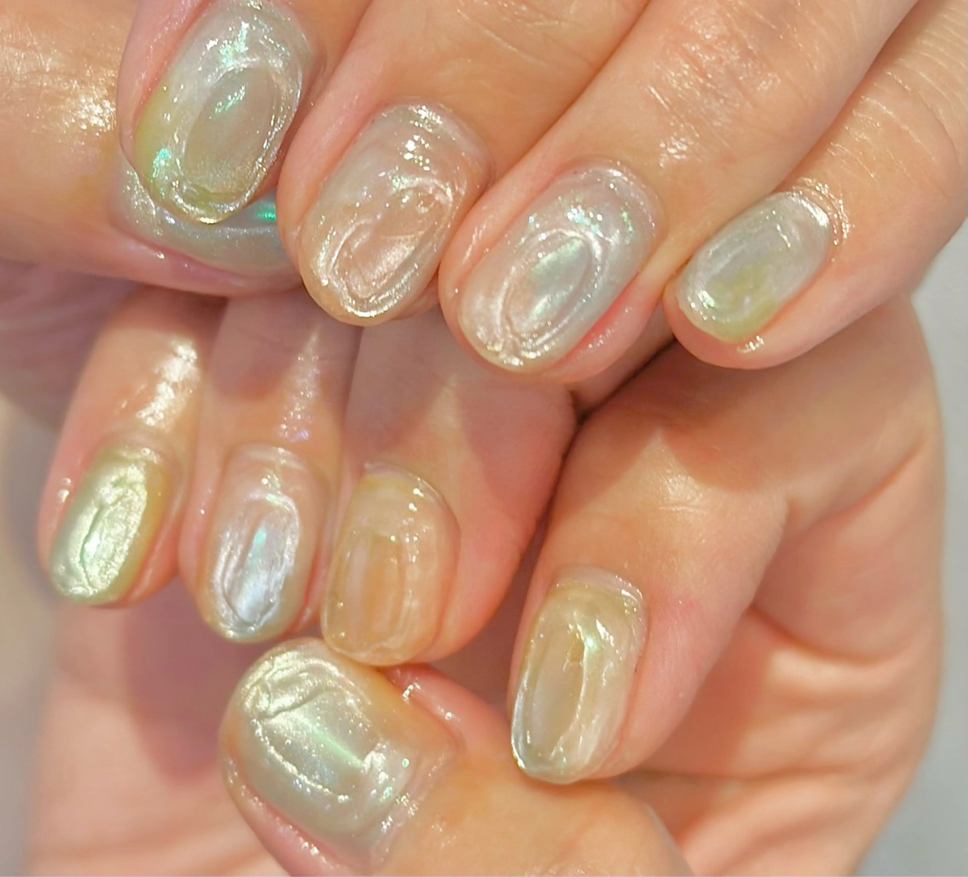 ネイル マグネットネイル ニュアンスネイル ハンドネイル m_nail所属・O Mayaのネイルデザイン