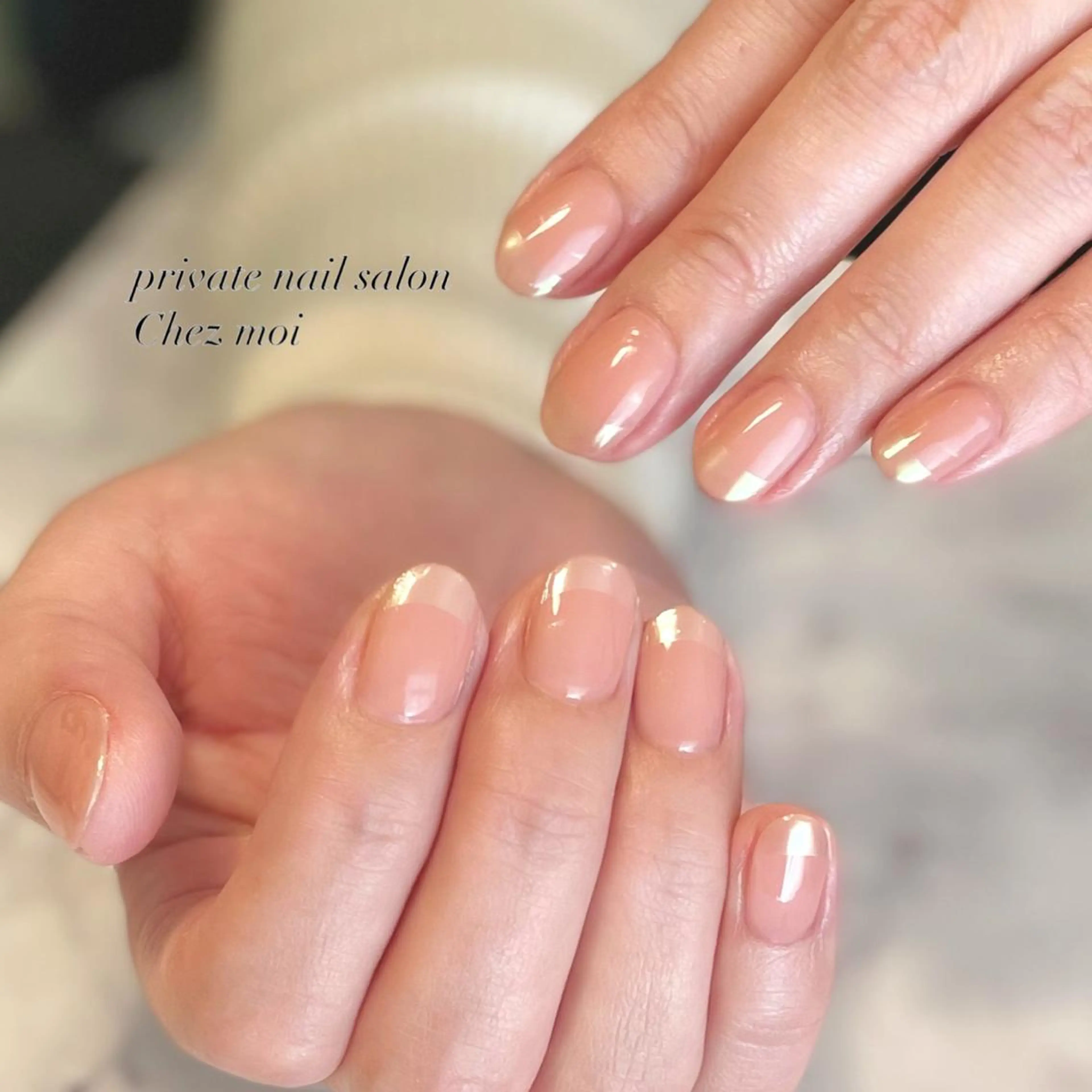 ネイル オーロラネイル フレンチネイル KOMINE TOMOKOのネイルデザイン