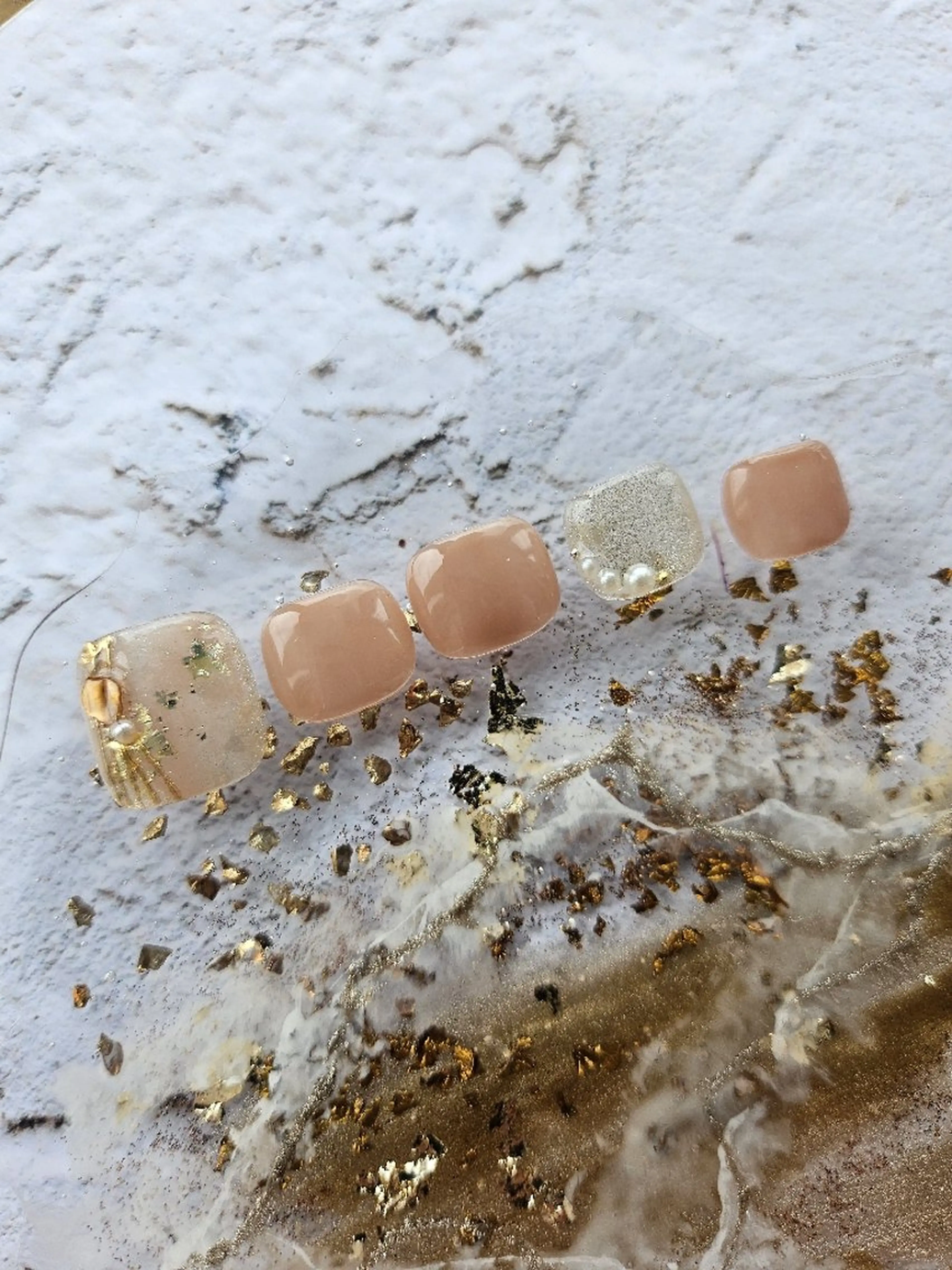 ネイル アートネイル ニュアンスネイル フットネイル Noah'snail   のネイルデザイン