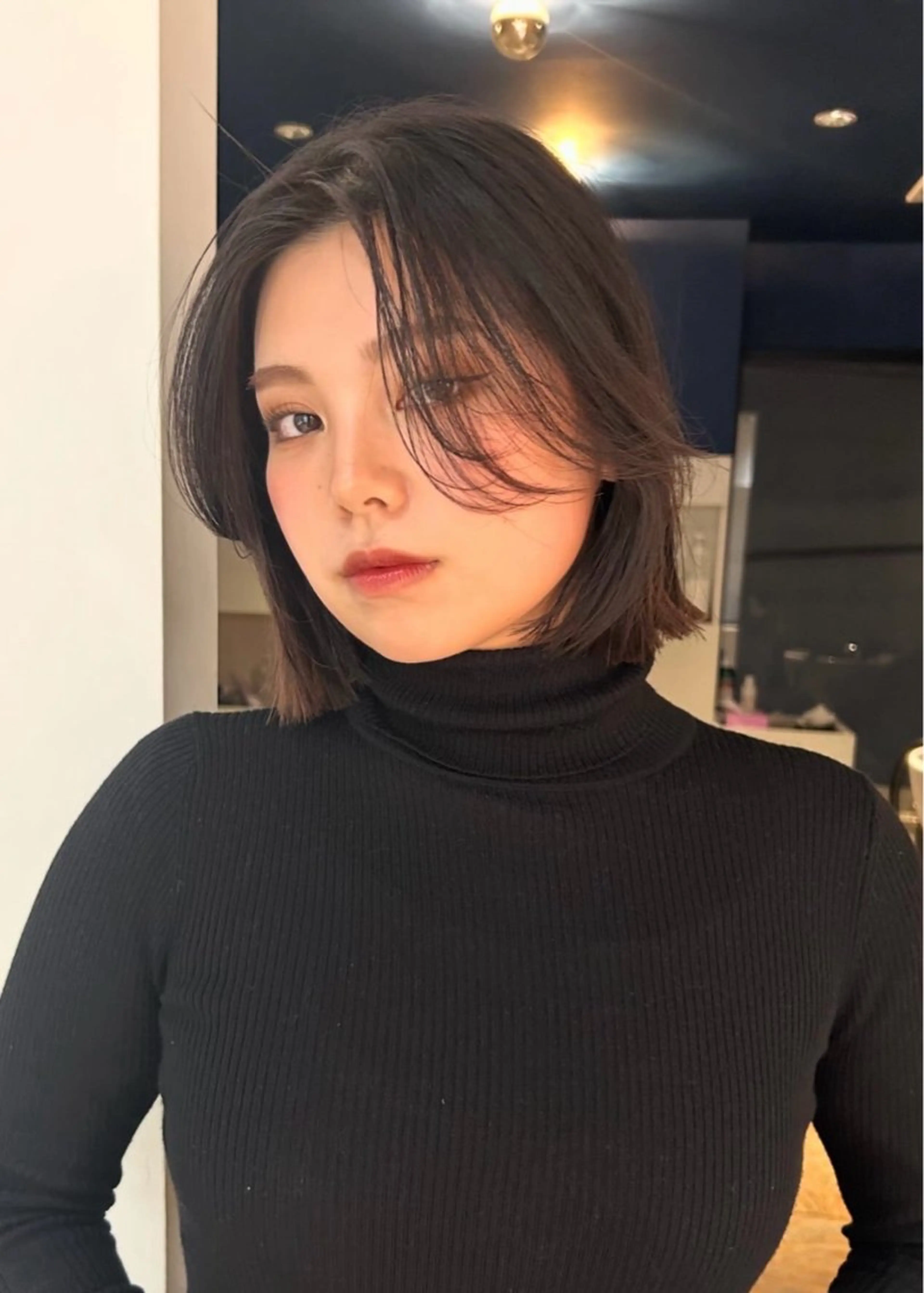 ミディアム カラー パーマ メンズ カット レイヤー/透明感/ ブリーチなし/わかなのヘアスタイル