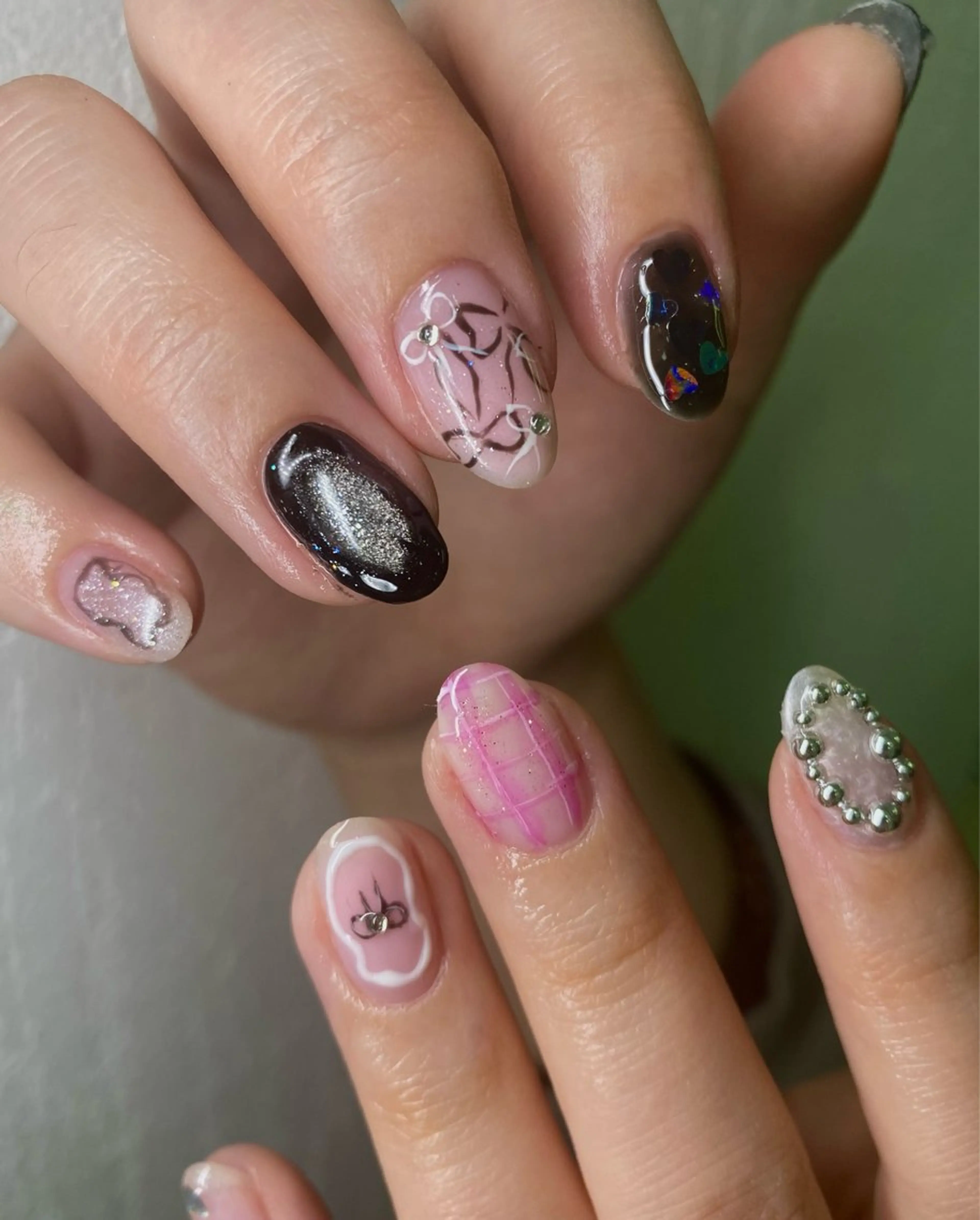 ネイル ATULA Nail 💅チップ長さだしのネイルデザイン