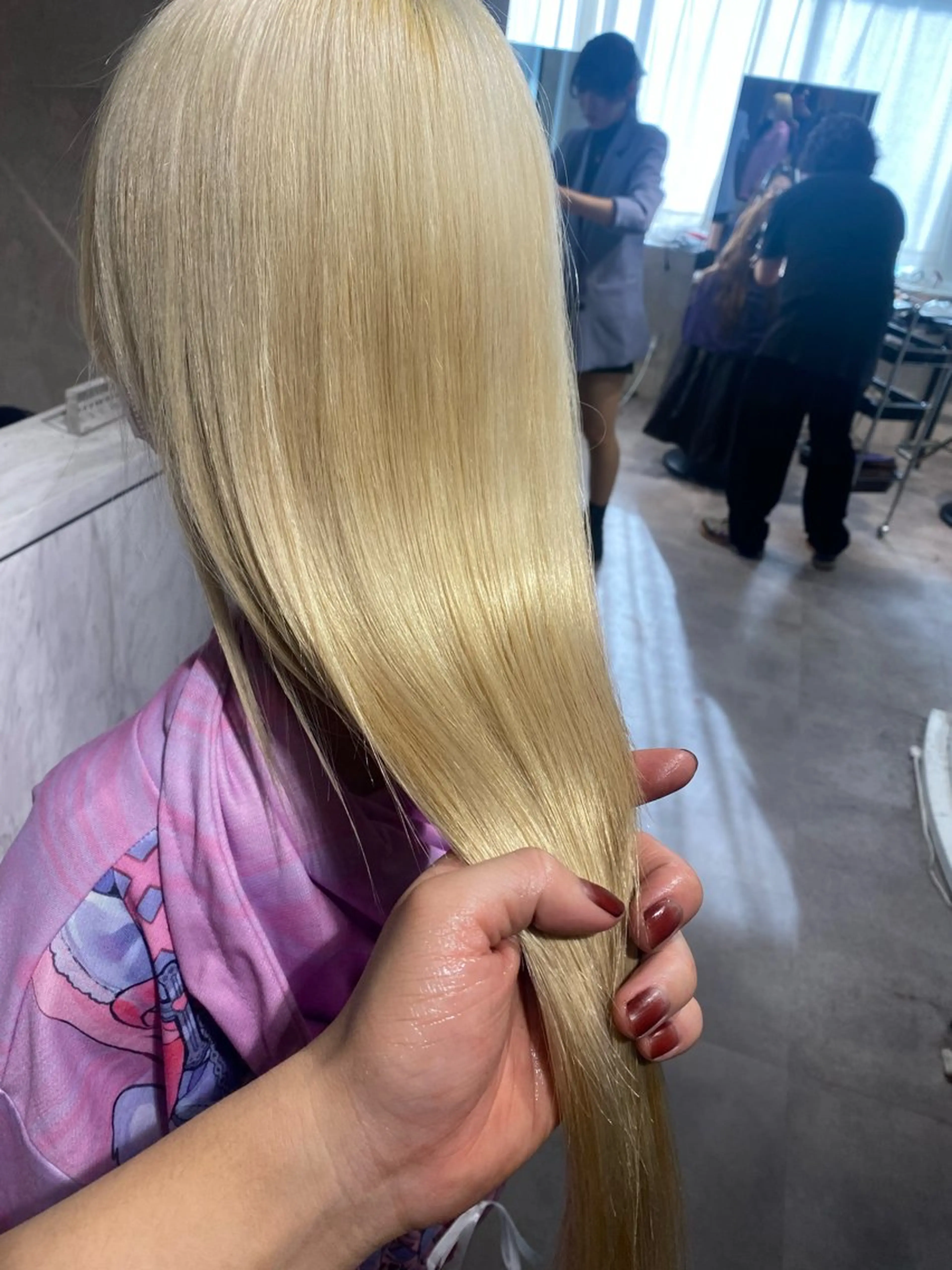 カラー ブロンド ホワイトブロンド カット ヘアカラー Seleneコウキ ブリーチ/ハイトーンのヘアスタイル