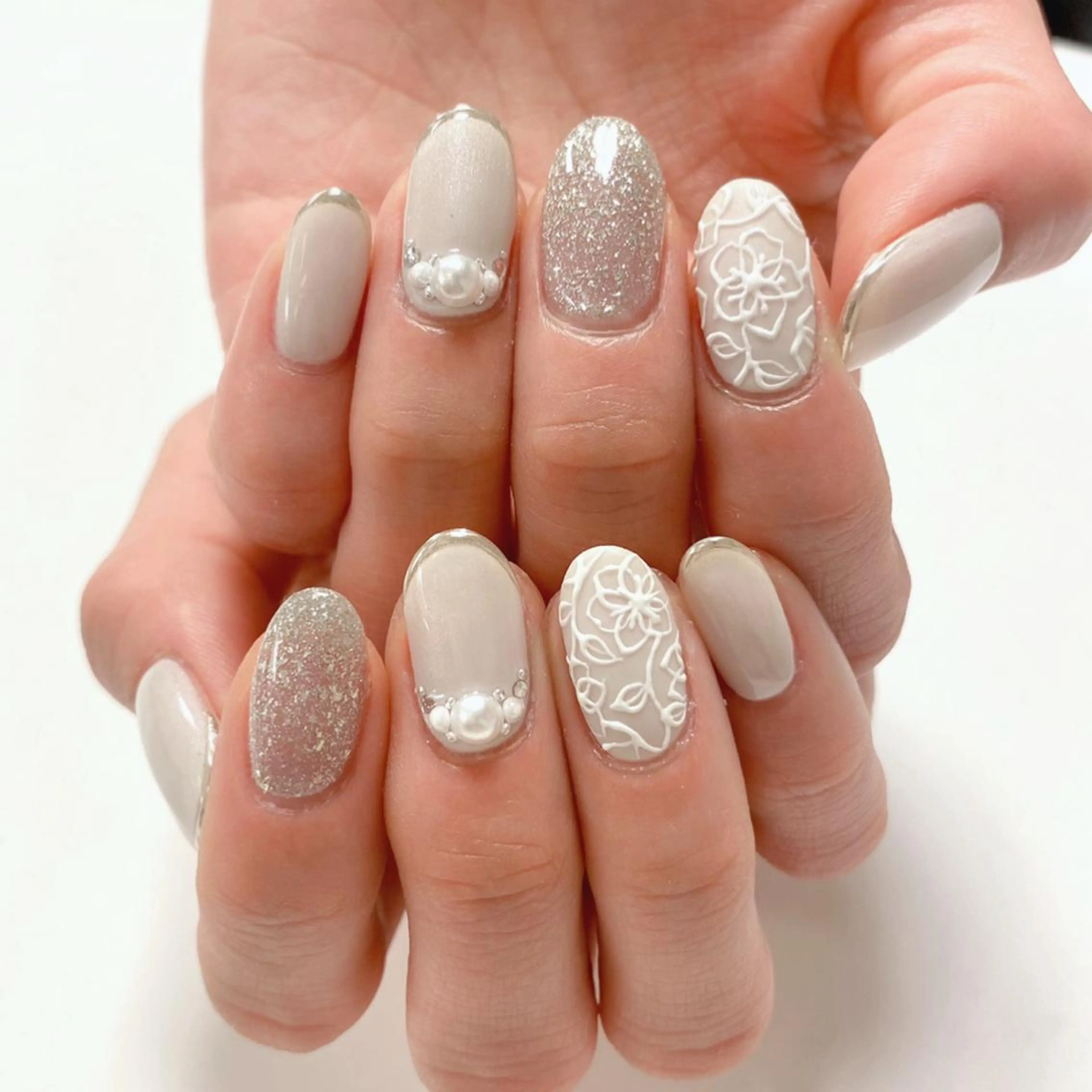 ネイル ブライダルネイル ハンドネイル NUMAZAWA KASUMIのネイルデザイン