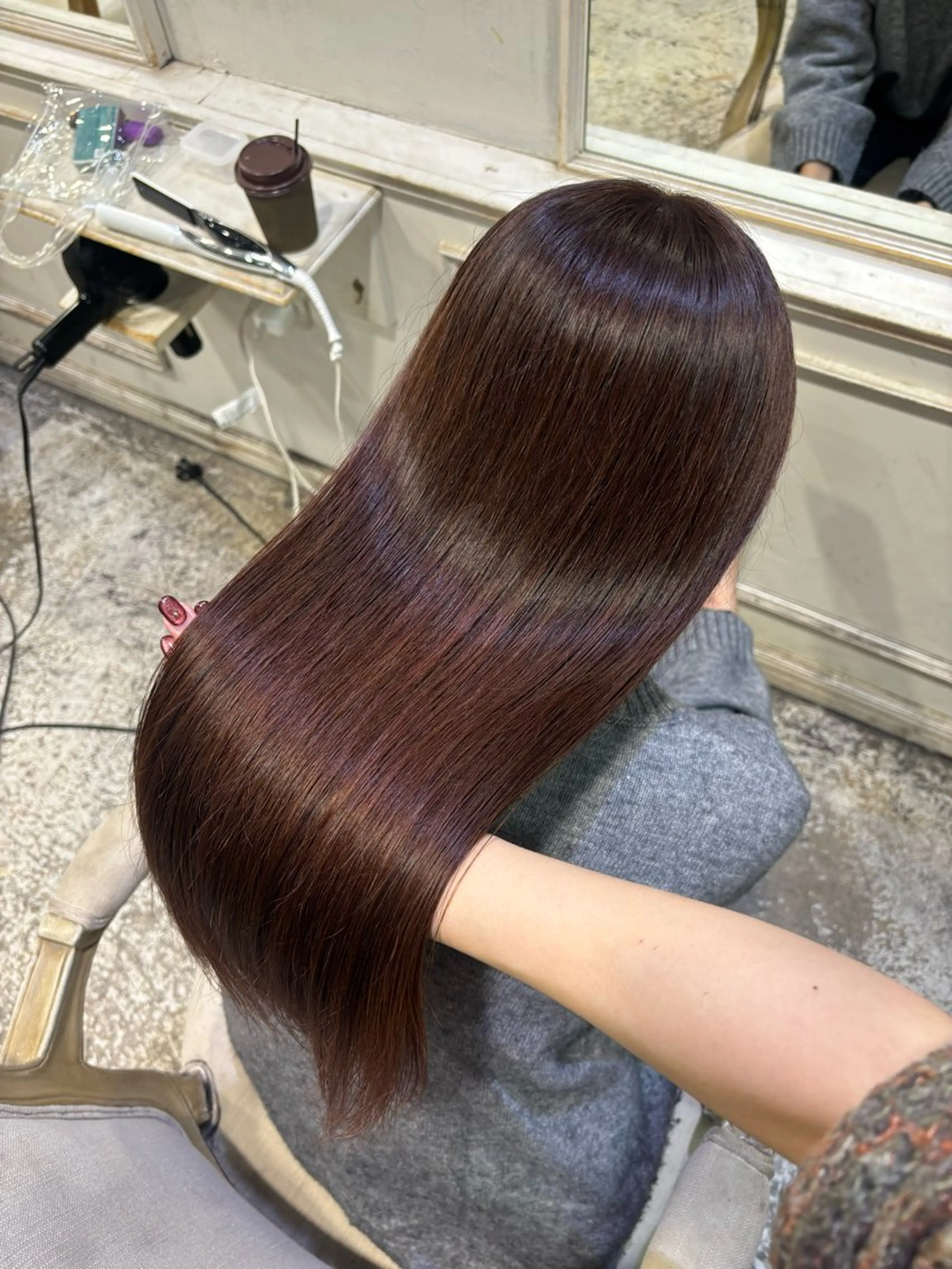 ロング カラー ヘアカラー 柔らかブリーチ 🤎YUKAのヘアスタイル