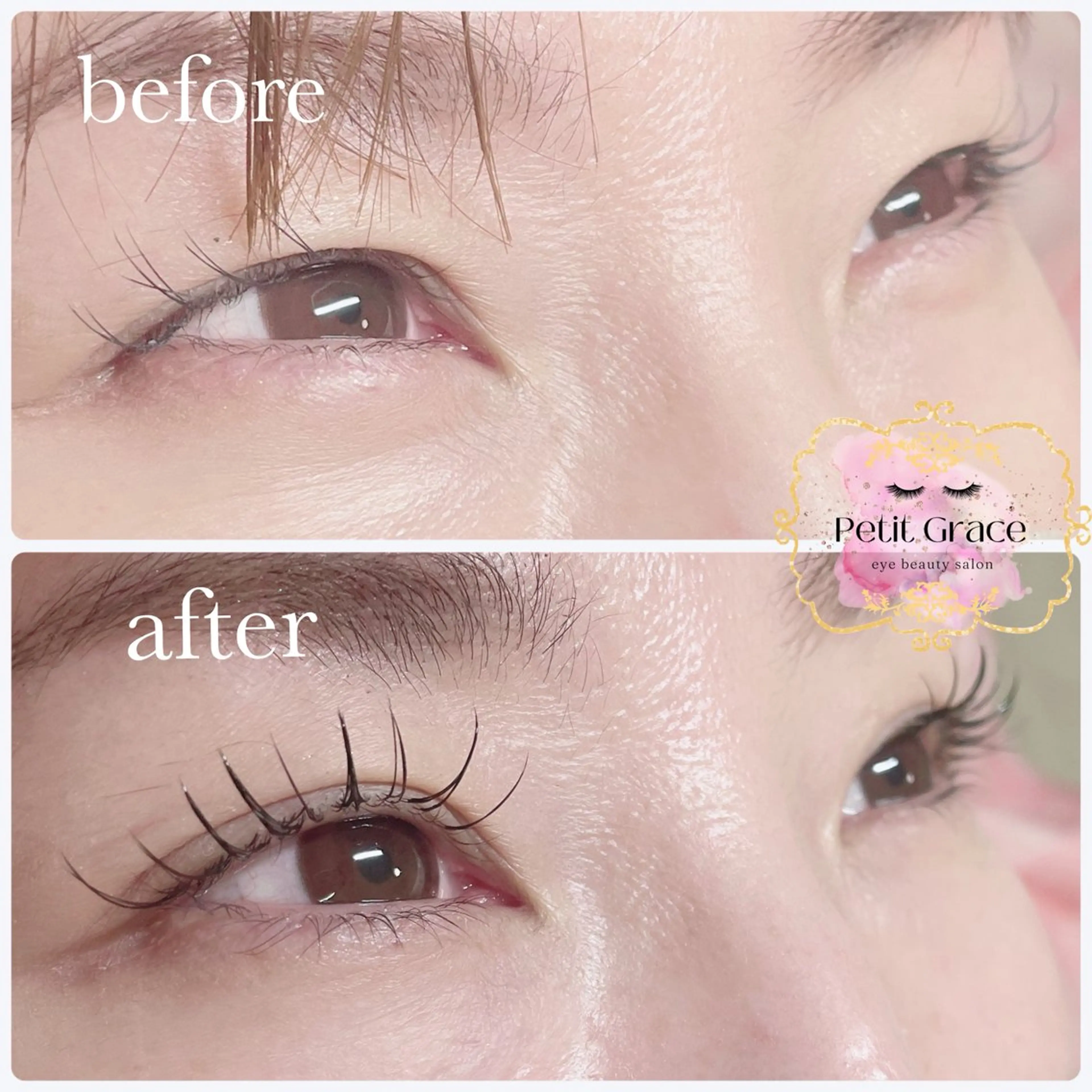 マツエク・マツパ フラットラッシュ Petit graceのマツエク・マツパデザイン