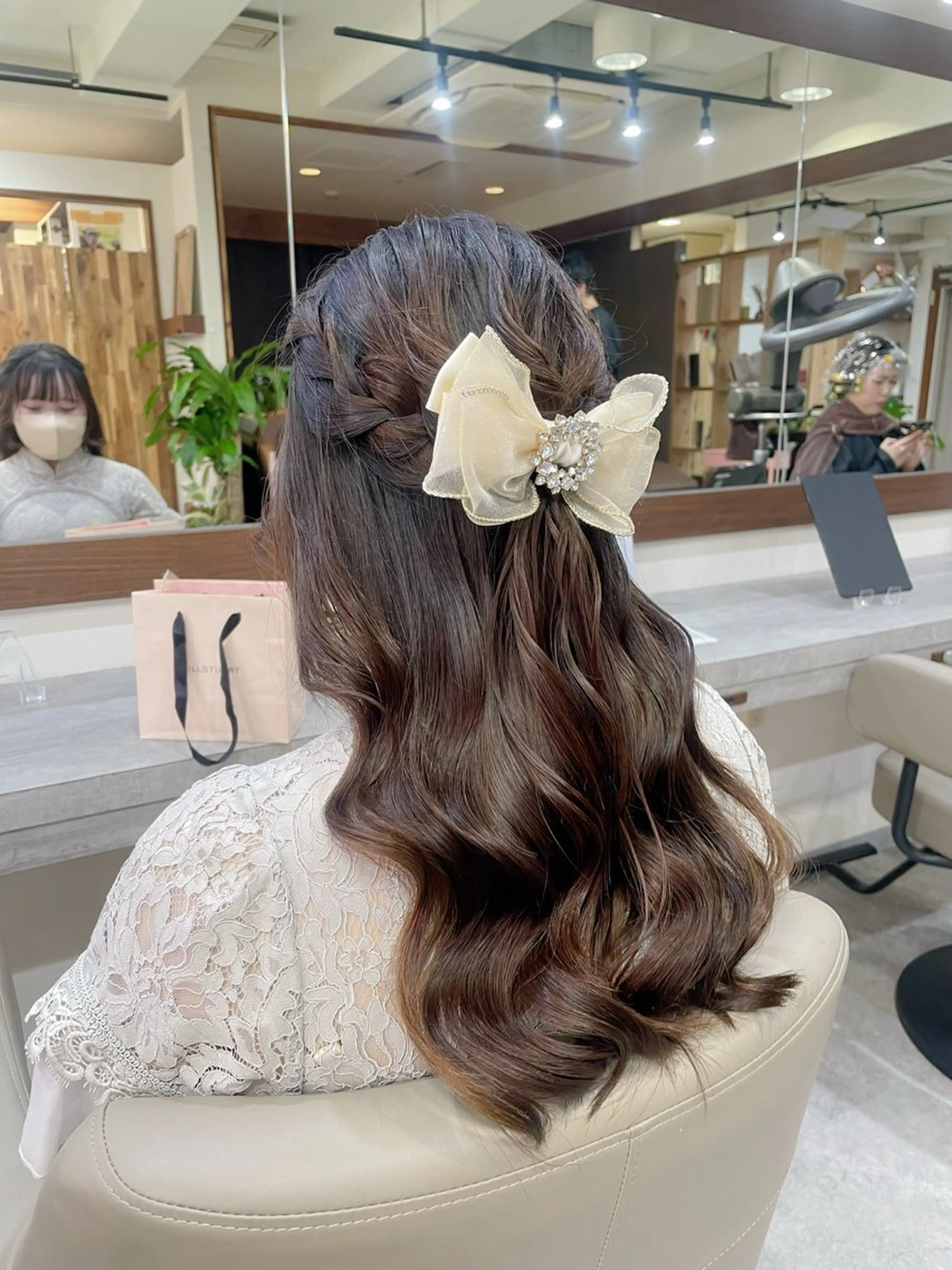 ロング 韓国風ヘア 韓国風パーマ/ヘア セット/店長みづきのヘアスタイル