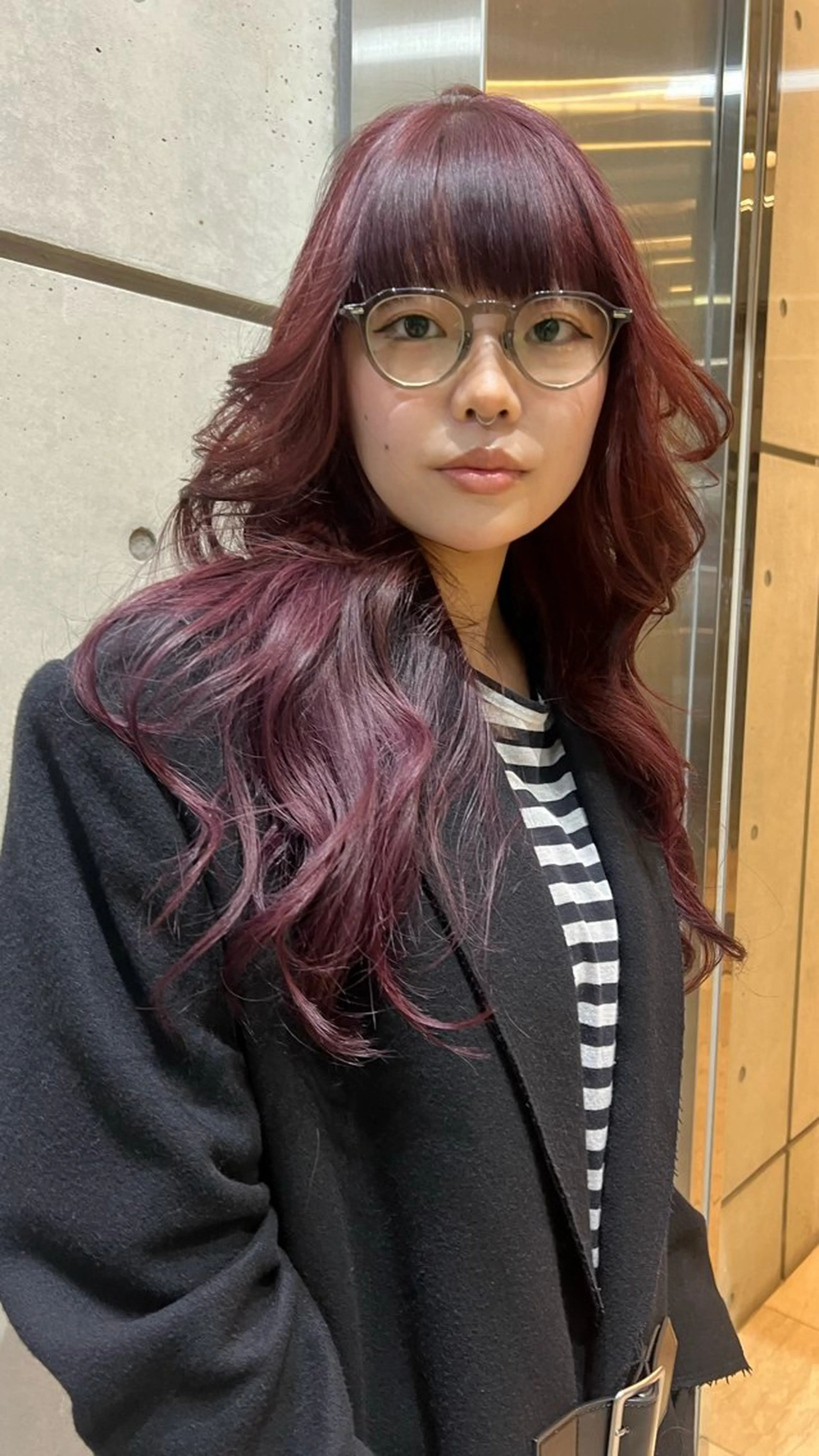 ロング 卒業式のヘアスタイル レイヤーカット ウルフカット 名古屋美容室 Sopiリナのヘアスタイル