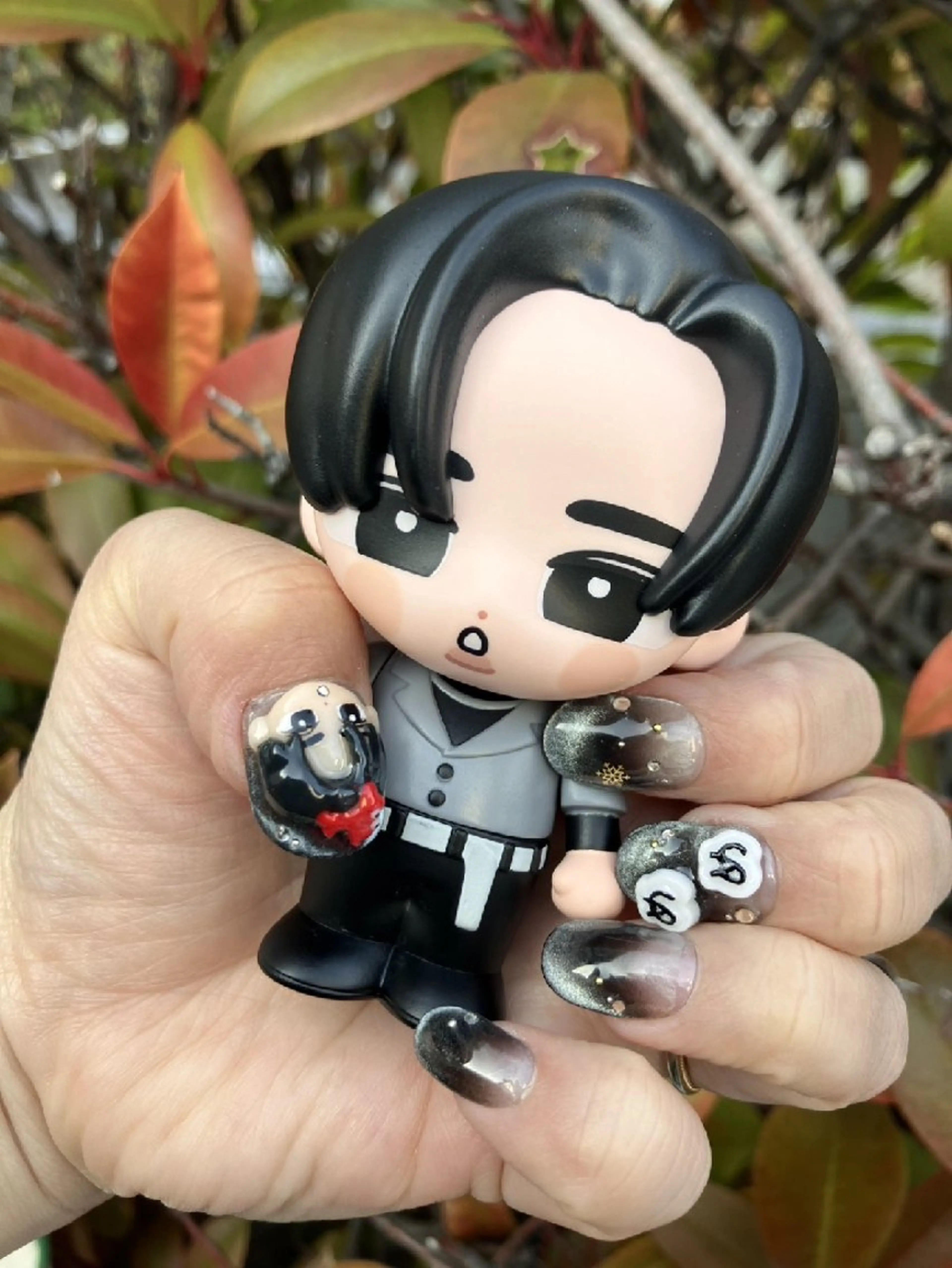 ネイル ネイルチップ La Belle Vie所属・imaichise 🧡💜推しネイルのネイルデザイン