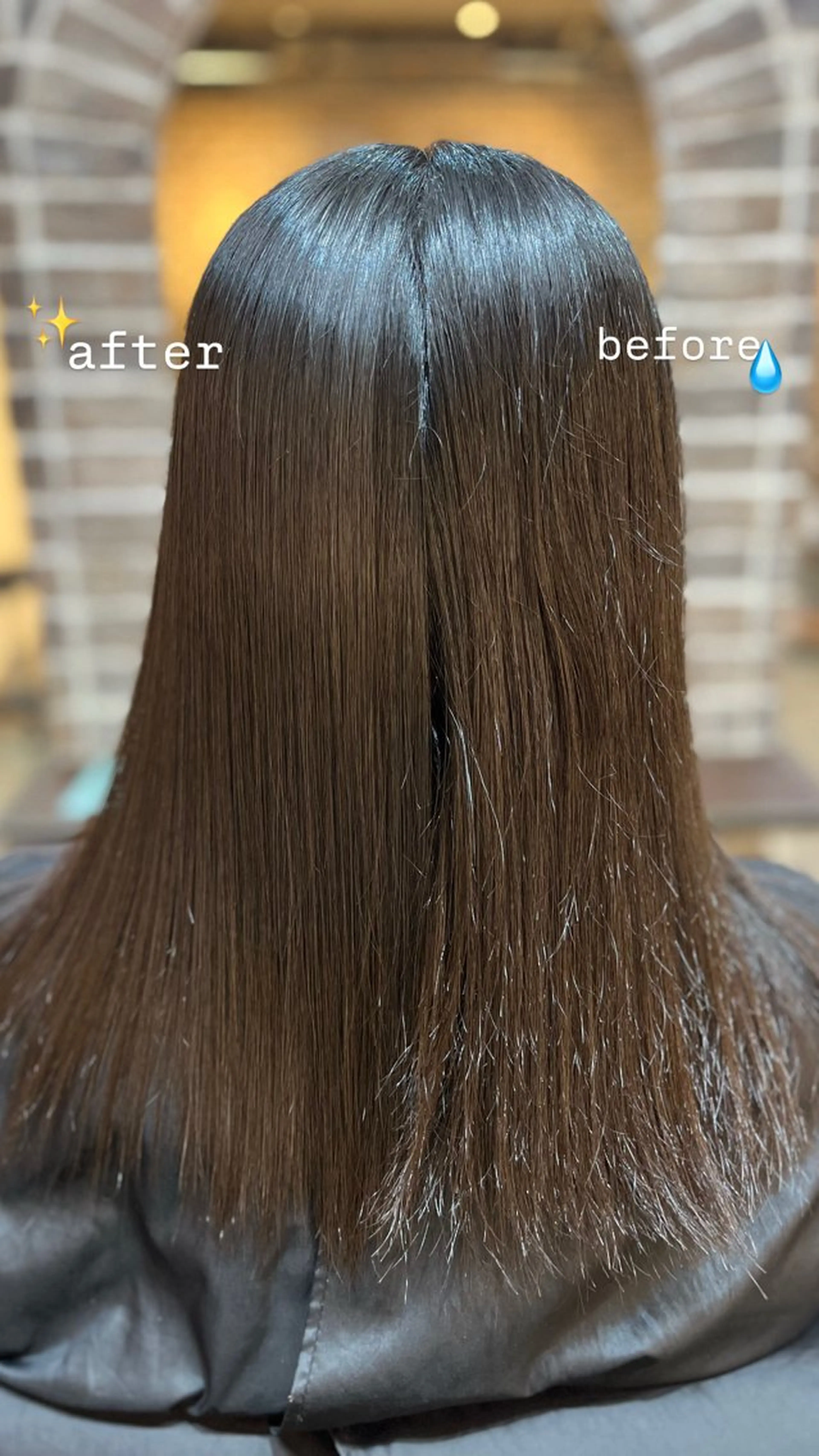 セミロング メンズパーマ/透明感 カラー/徳田真緒のヘアスタイル