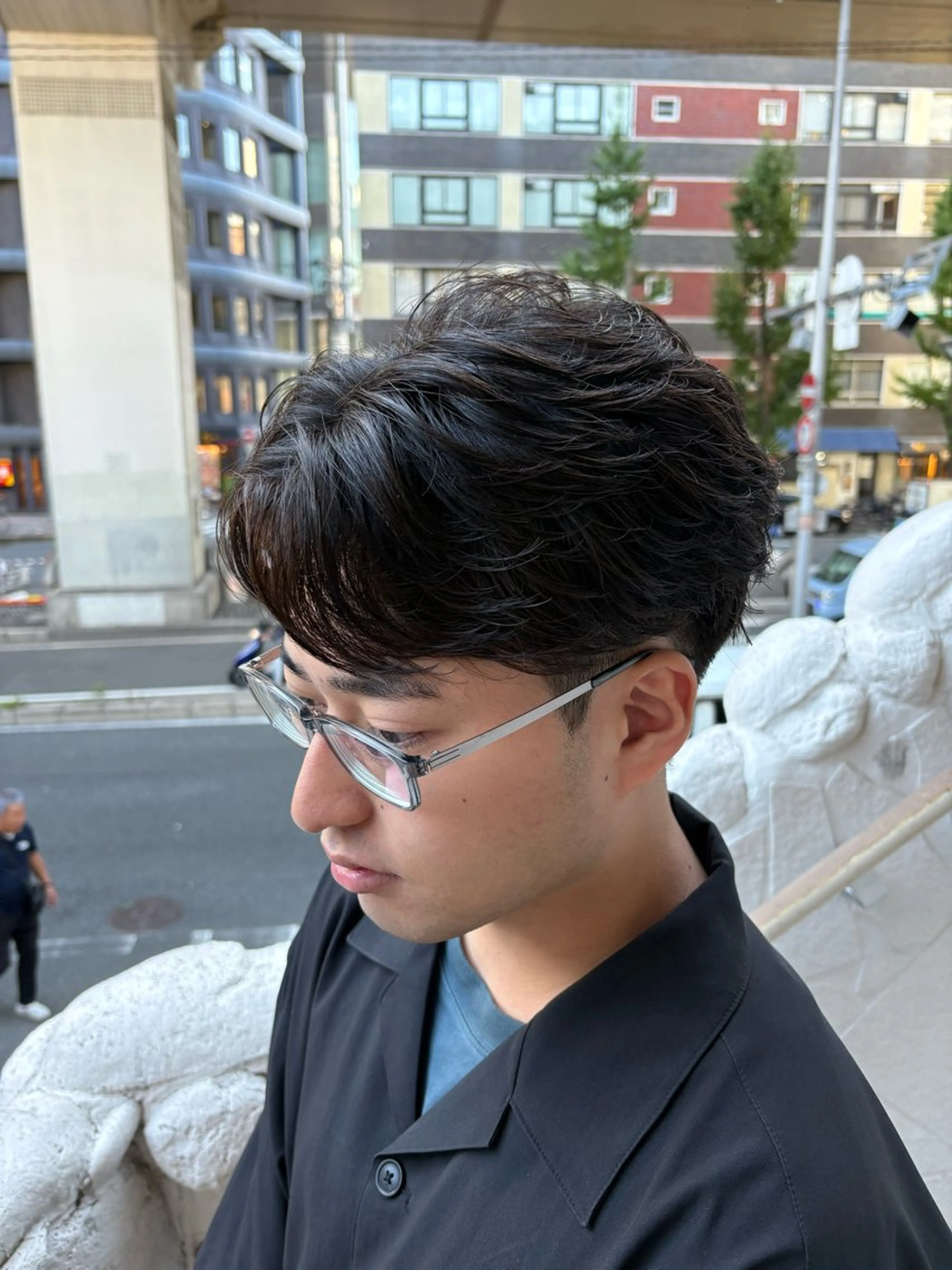 パーマ メンズ カット パーマ 梅田/全パーマ特化/ ケアパーマ特化/秋本のヘアスタイル