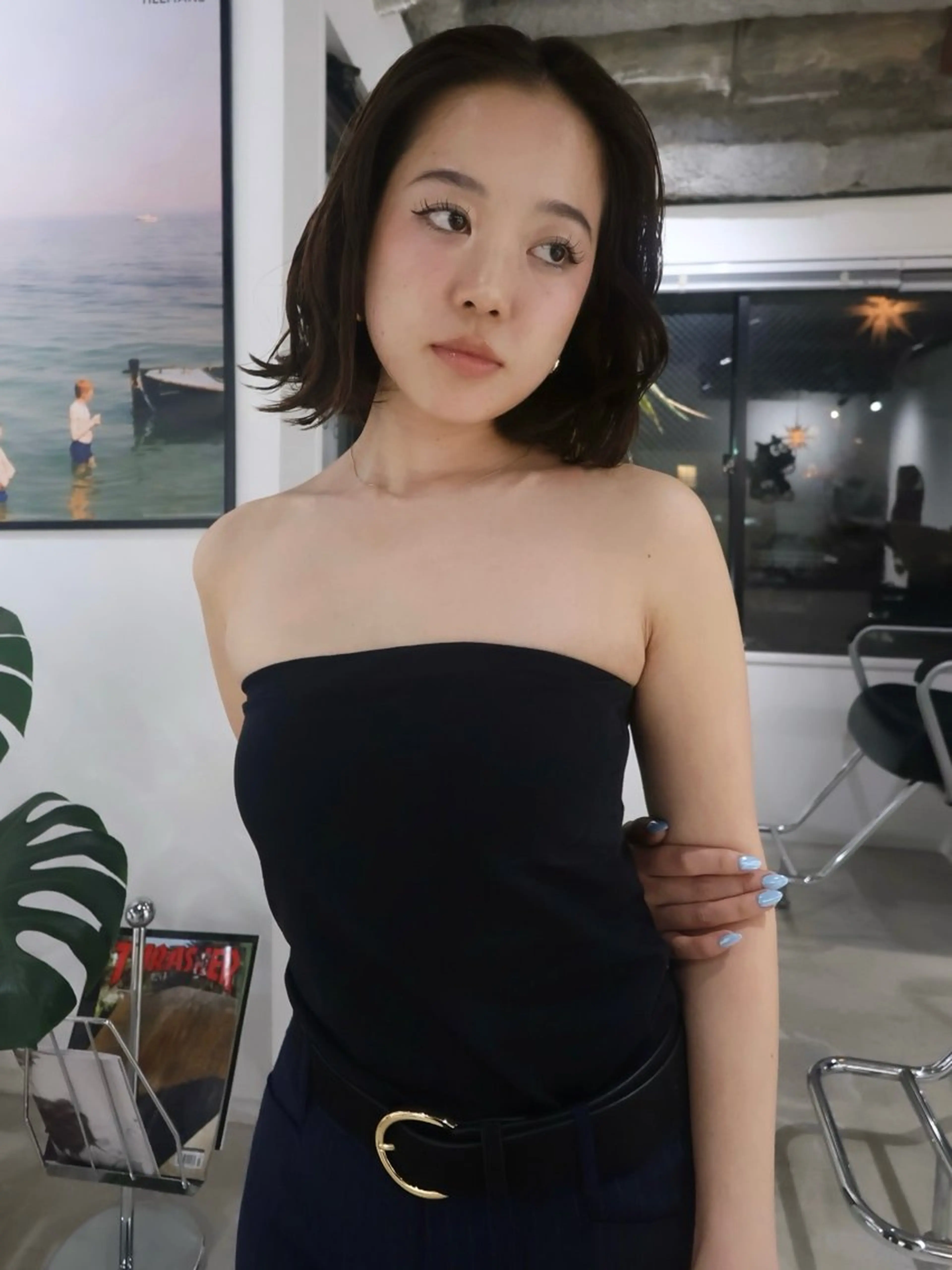 ミディアム カット ヘアカラー groovy所属・学芸大学 /ボブ SaKuraのヘアスタイル