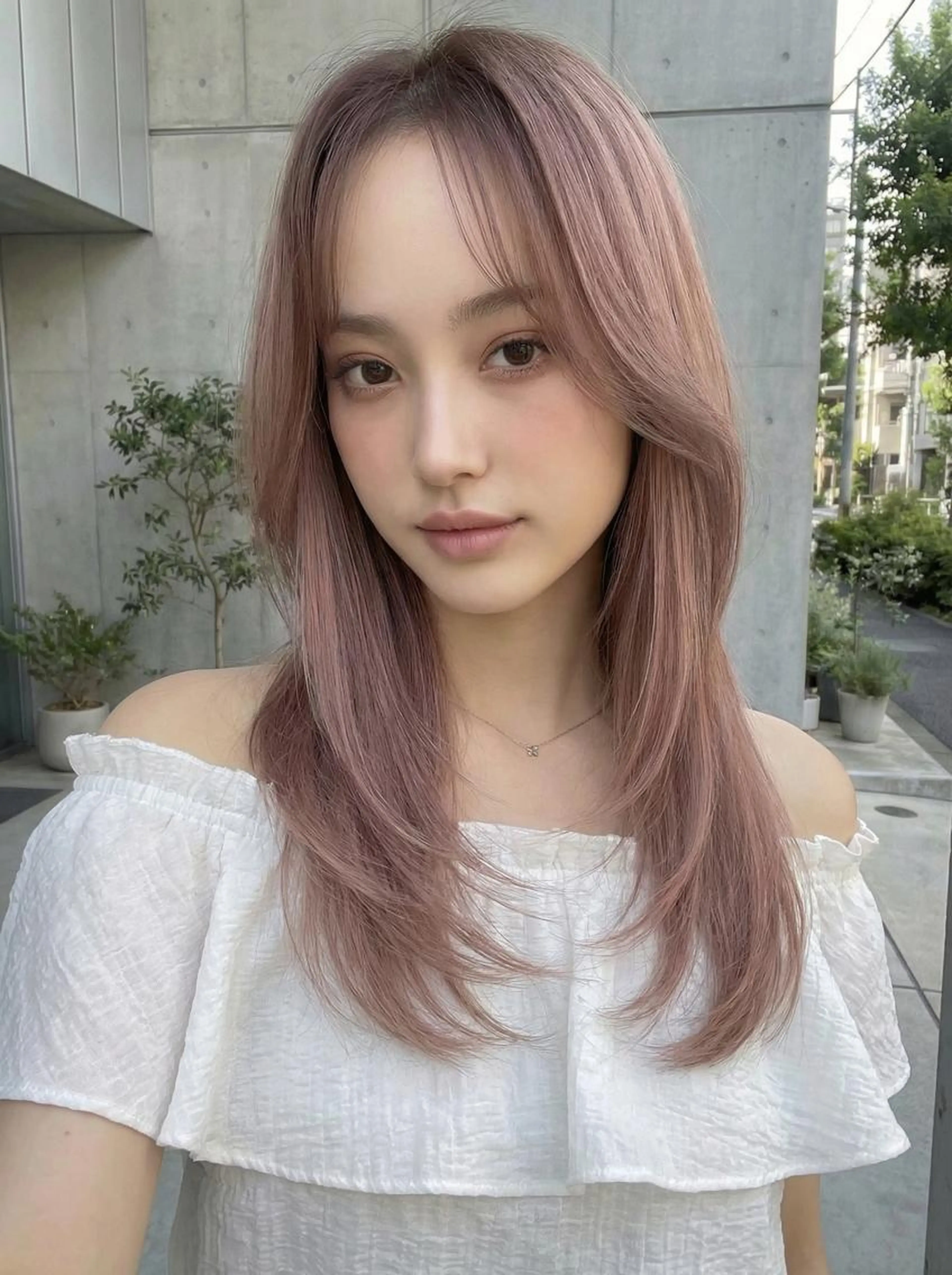 カット+透明感カラーの写真