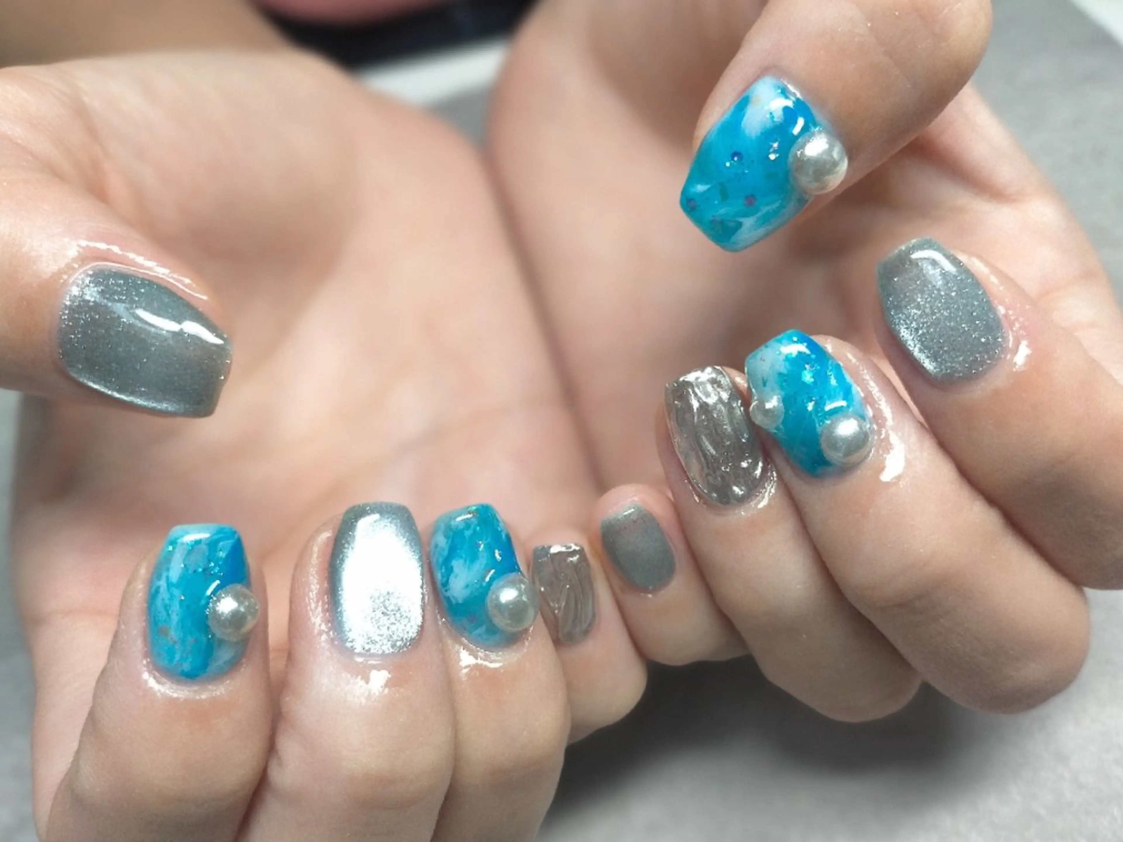 ネイル ネイル＆ホワイトニング   Yu-a所属・yu-a  スカルプ ネイルakiのネイルデザイン