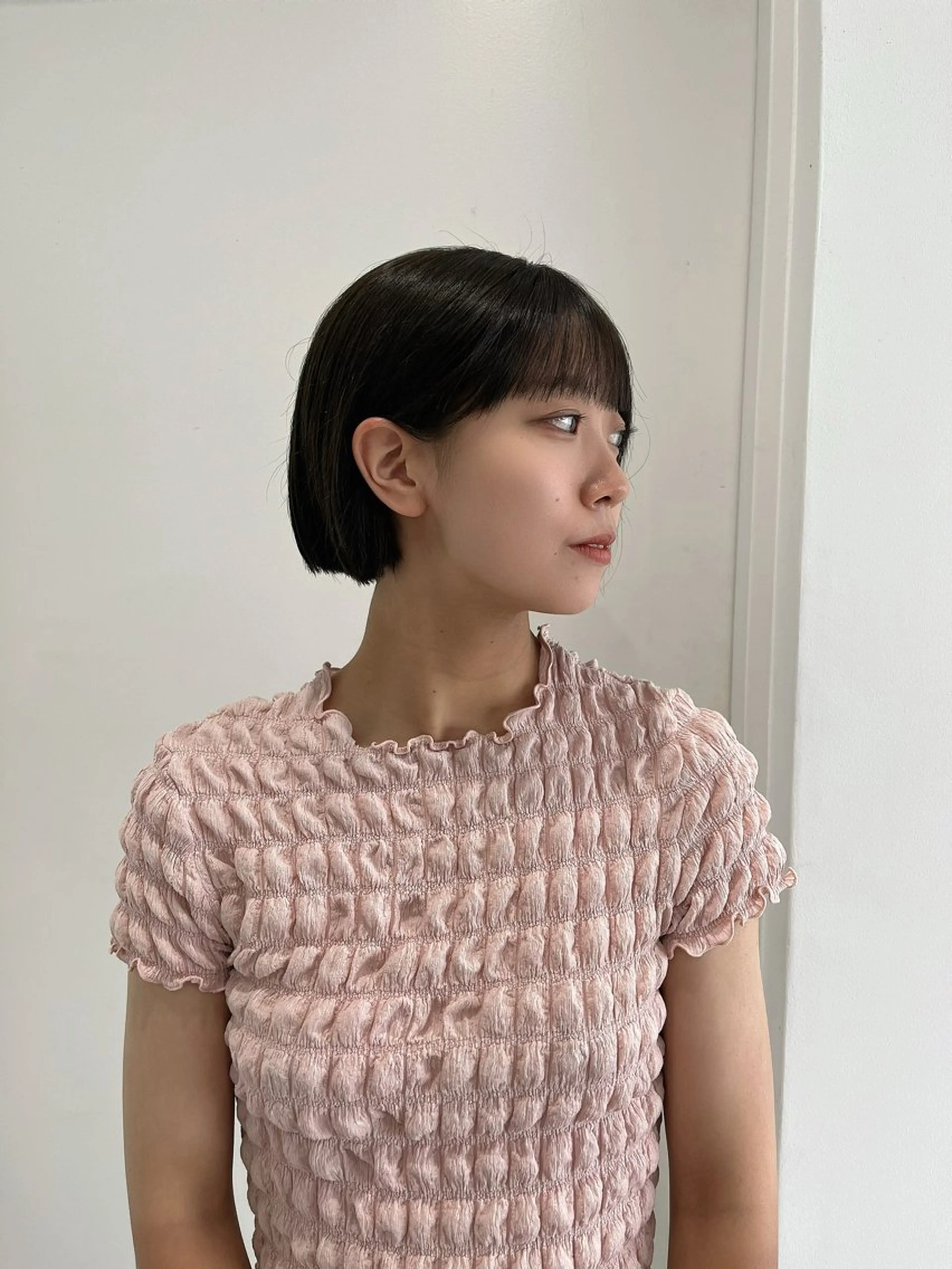 ショート ボブ 縮毛矯正/ハイトーン /パーマ/前原汐🎐のヘアスタイル