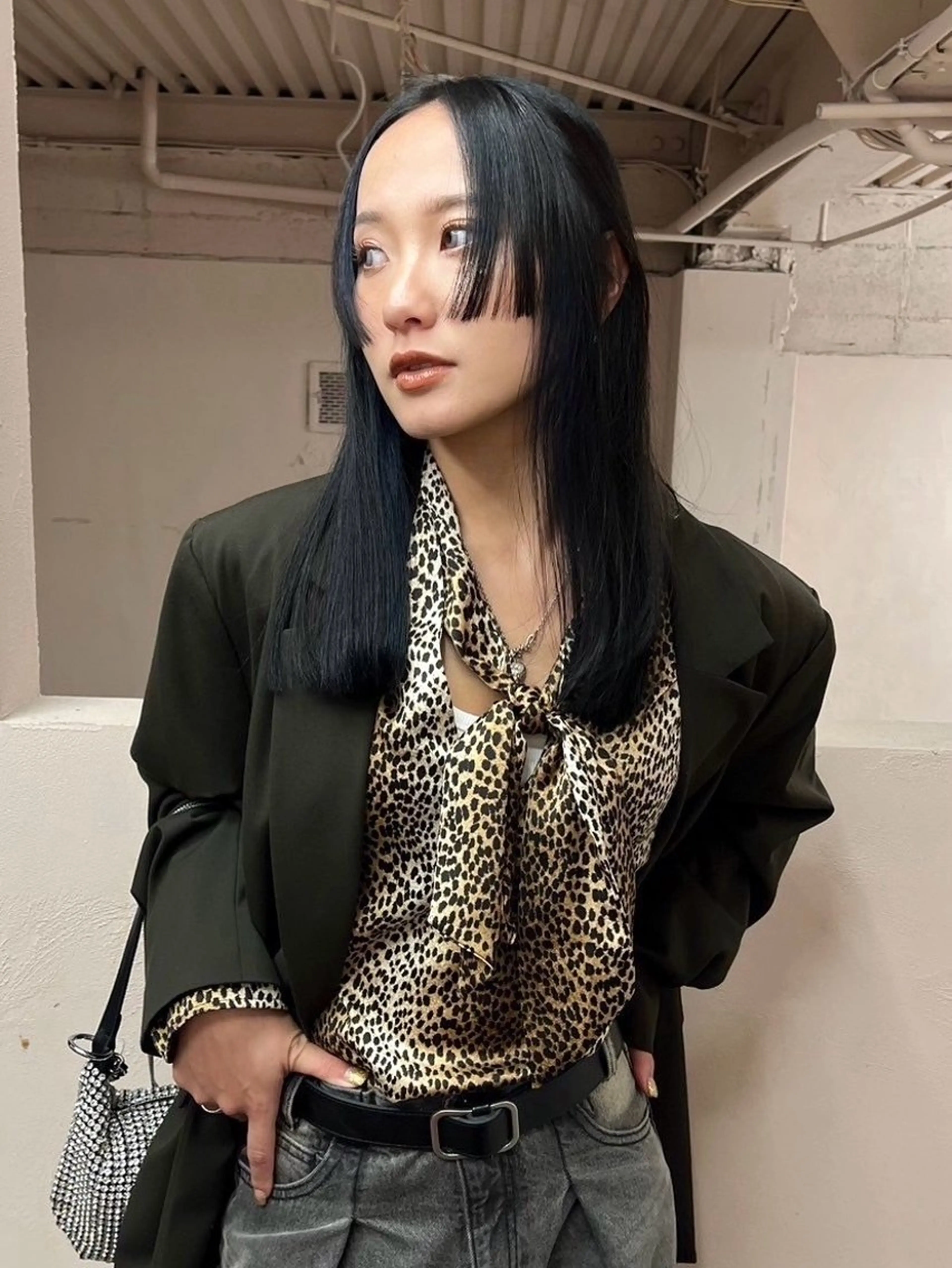 セミロング カラー 姫カット カット ヘアカラー iru所属・レイヤーカット/ ハイトーン/mikiのヘアスタイル