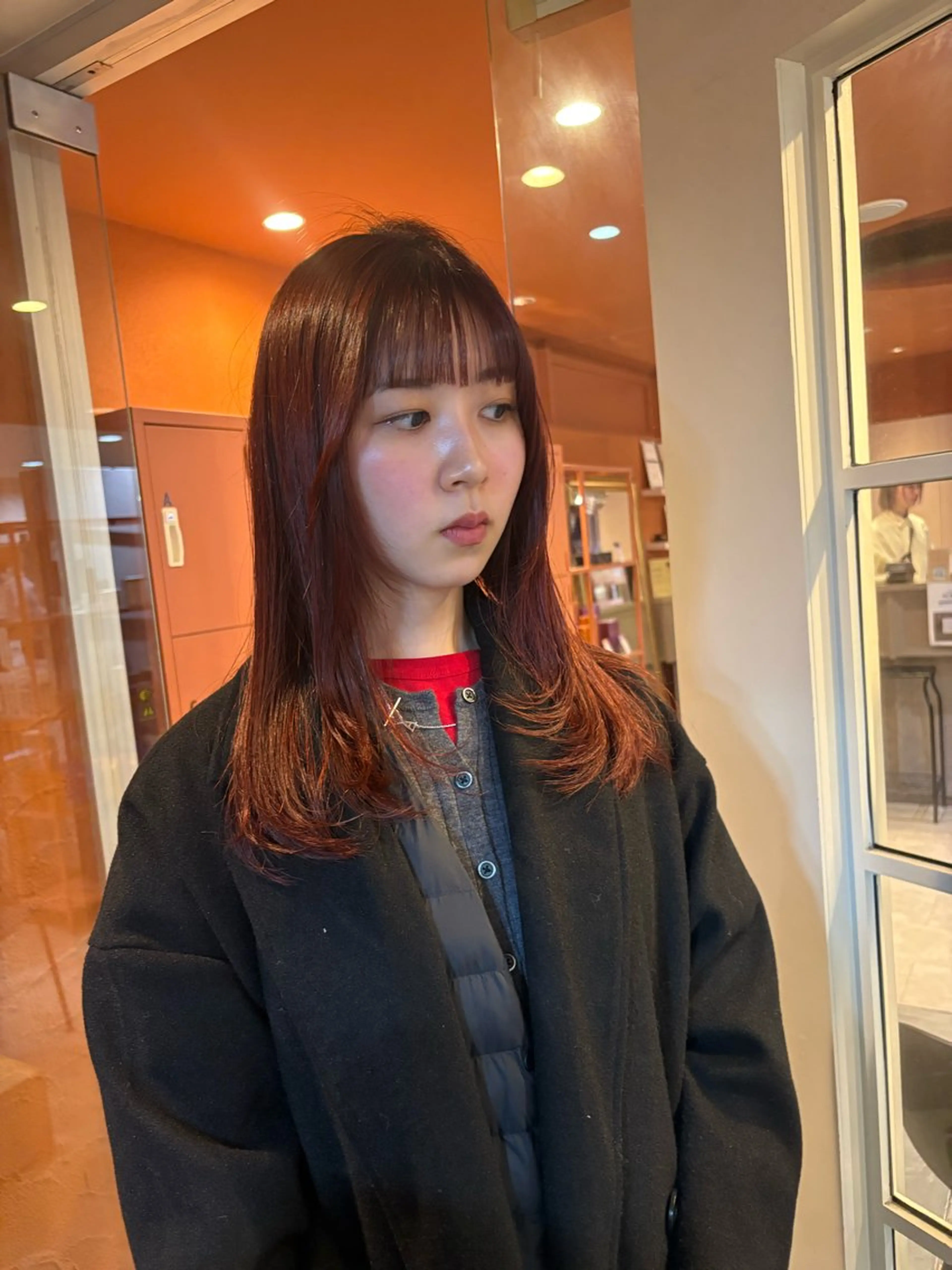 ミディアム カット ヘアカラー トリートメント 𝜗𝜚髪質改善/ Keina𝜗𝜚のヘアスタイル