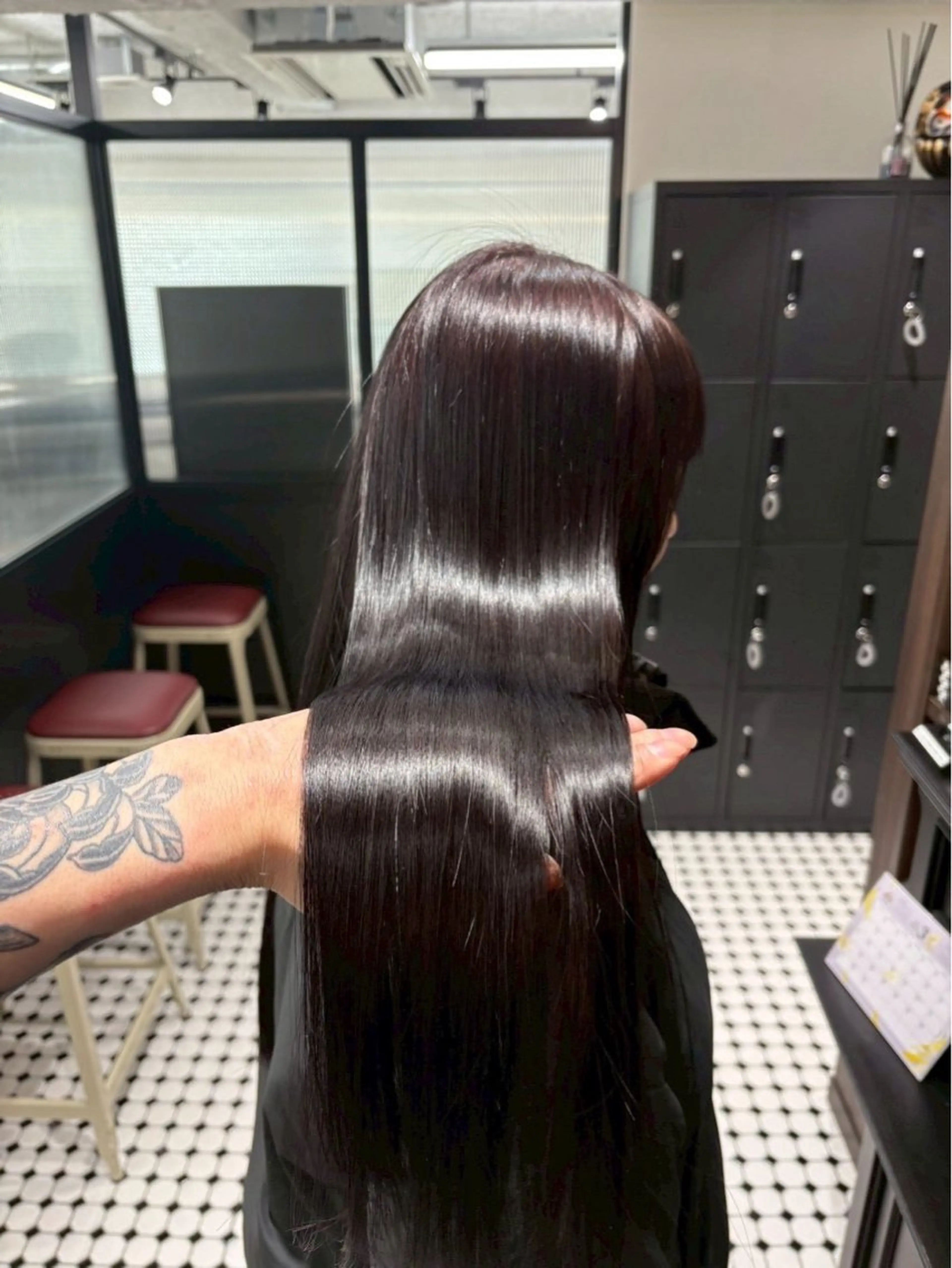 ロング カラー ヘアアレンジ メンズ トリートメント 小高 咲蘭のヘアスタイル