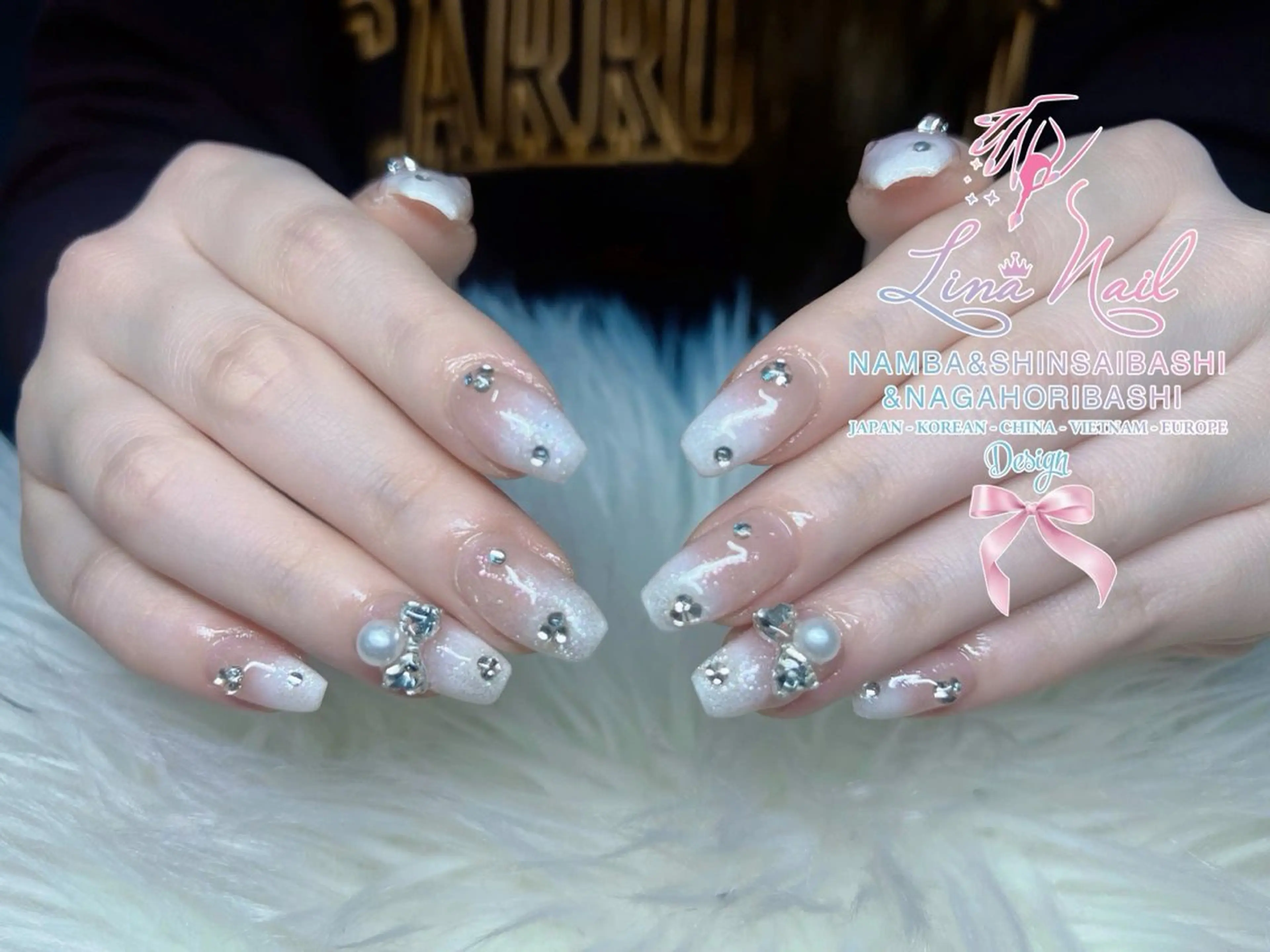 ネイル チークネイル 桜ネイル フラッシュネイル フットネイル ジェルネイル ハンドネイル ７９LINA NAIL 心斎橋店所属・リナネイル アメ村心斎橋店のネイルデザイン