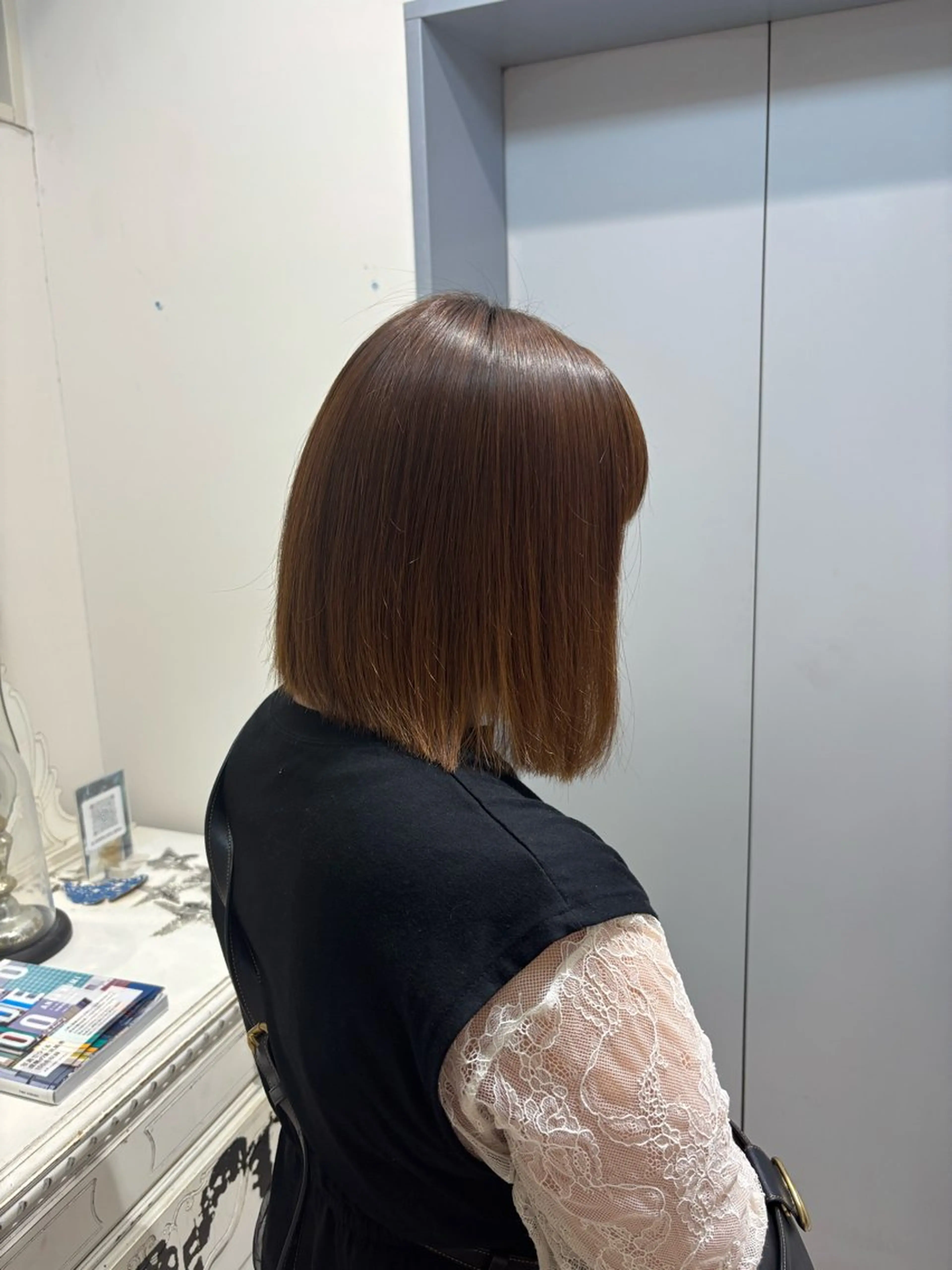 🟦縮毛矯正(リタッチ)＋カット＋トリートメント🟦の写真