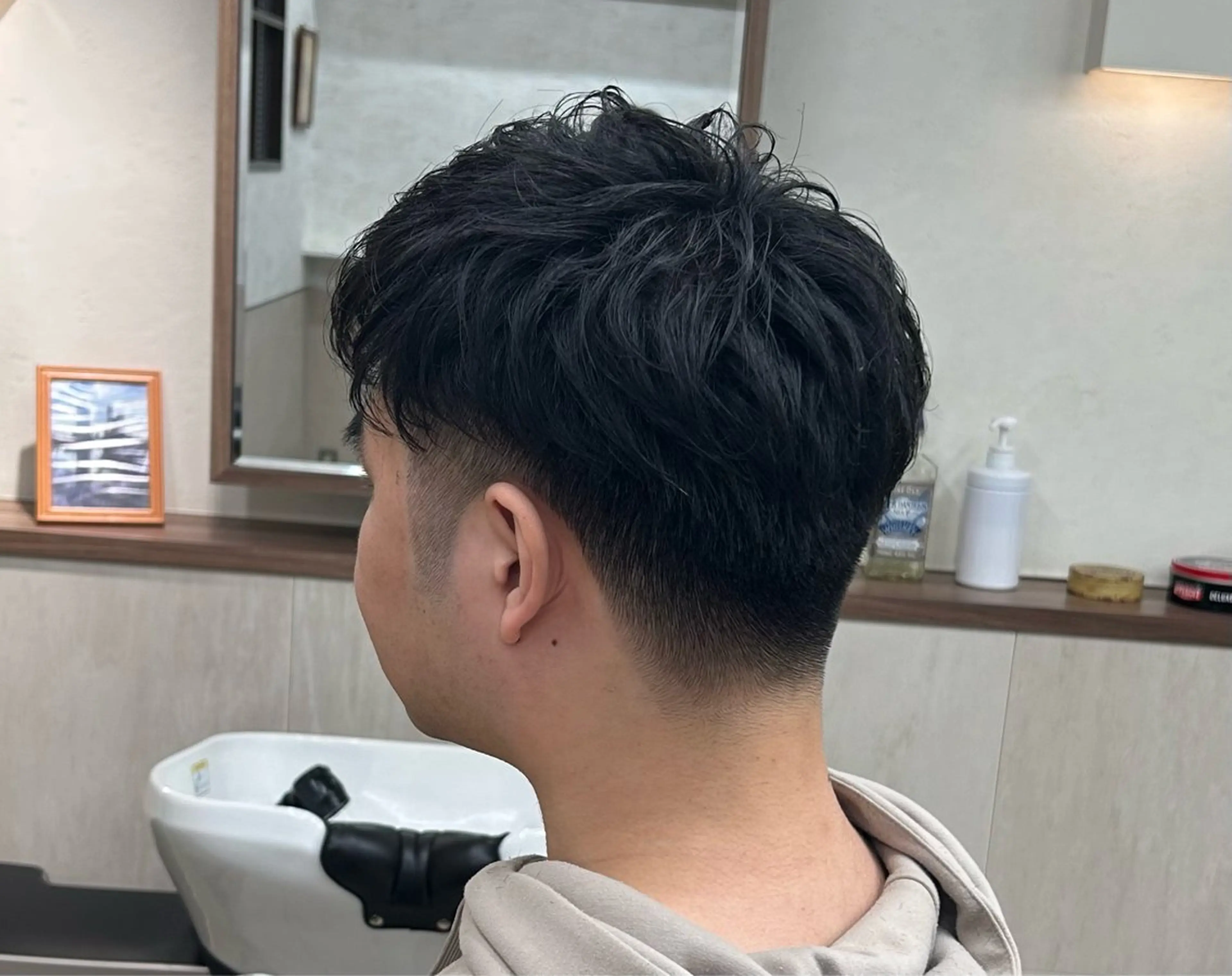 ショート メンズ メンズパーマ 新宿メンズカット✂︎ 能戸蒼生💈のヘアスタイル