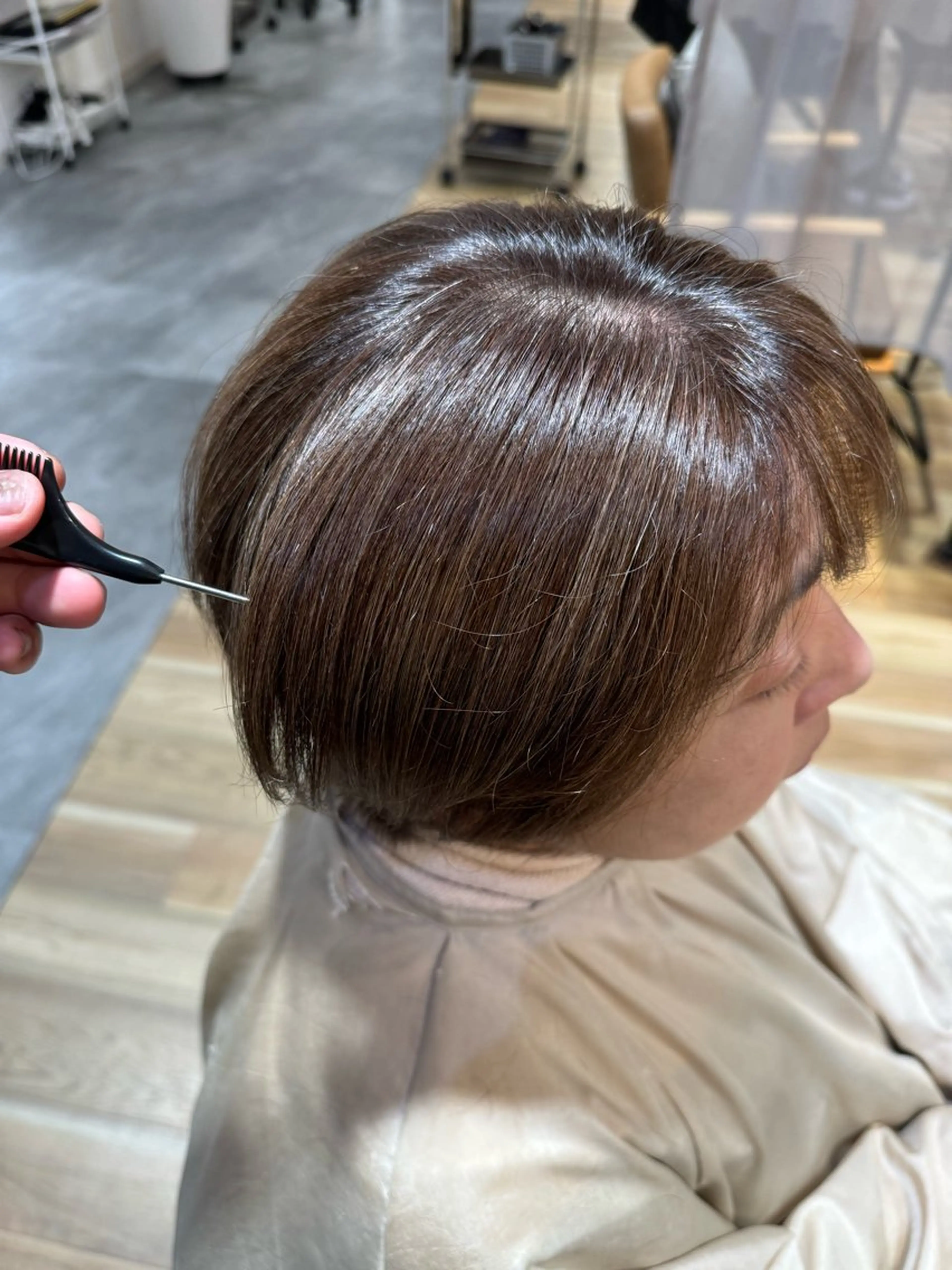 レディースカットモデル（ショート）　長さ5センチ以上切らせていただける方、ご来店されたことない方の写真