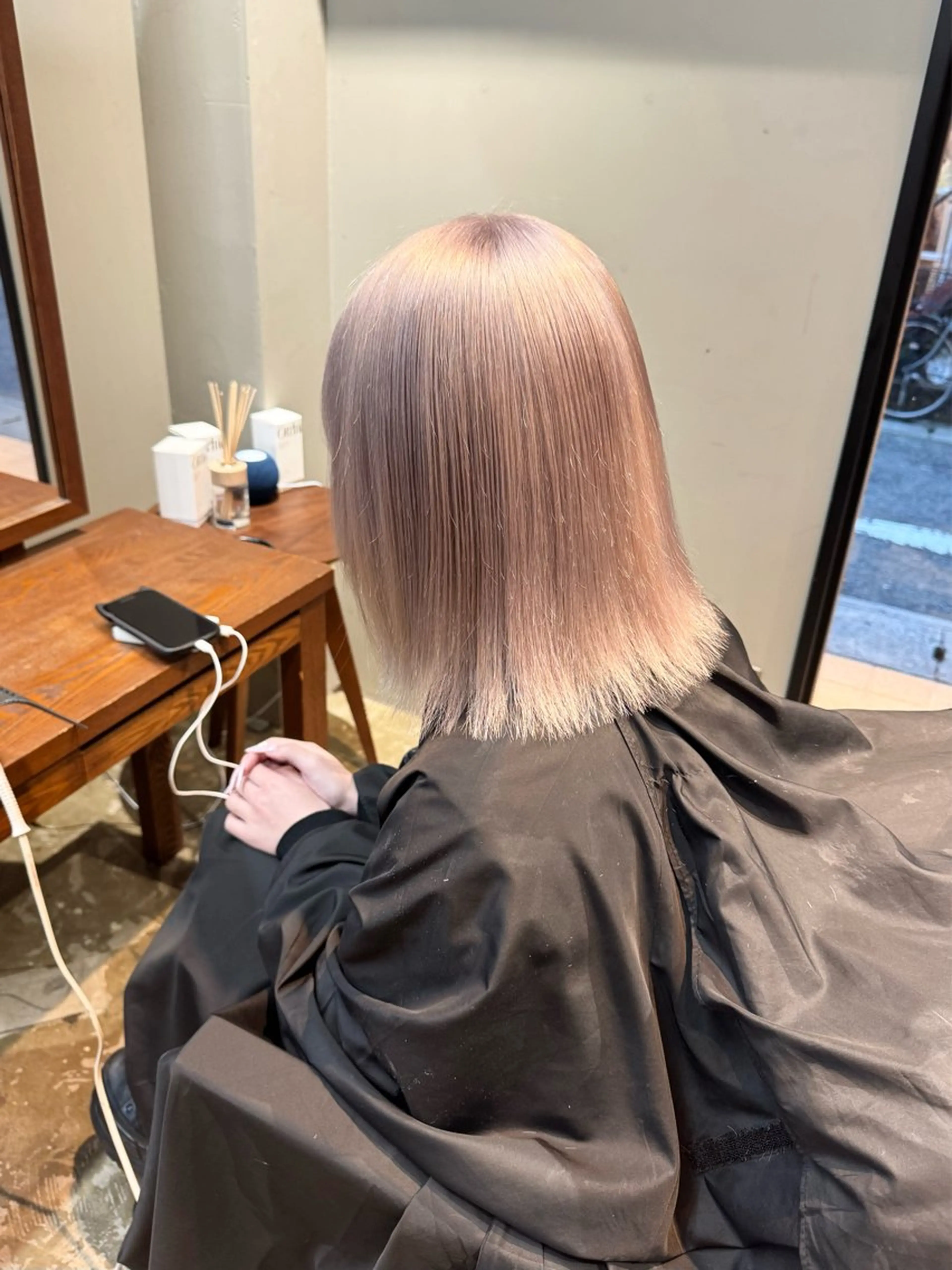 ミディアム カット ヘアカラー トリートメント 優梨 EIGHT💞のヘアスタイル