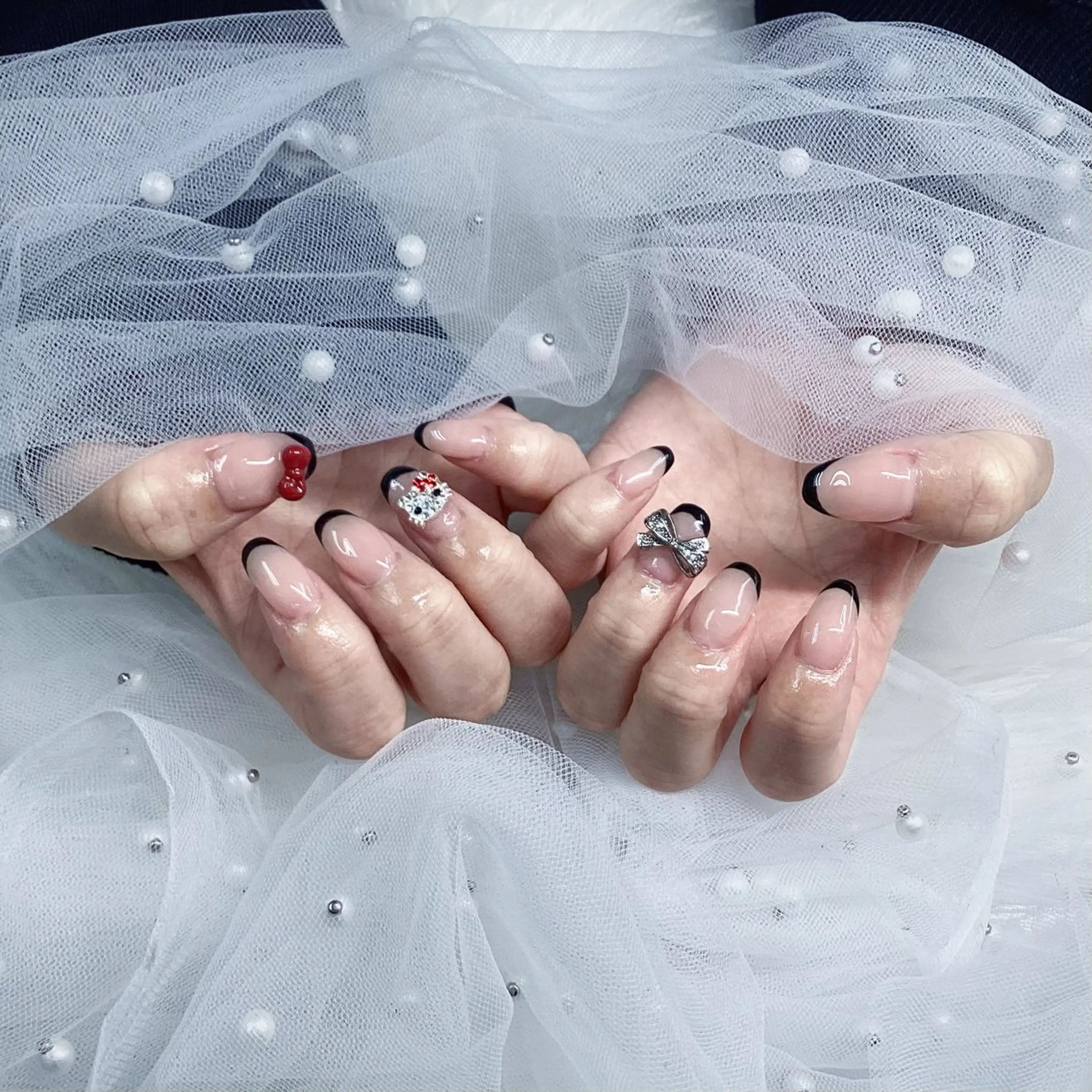 ネイル パーツ全部¥110 サロンミミのネイルデザイン