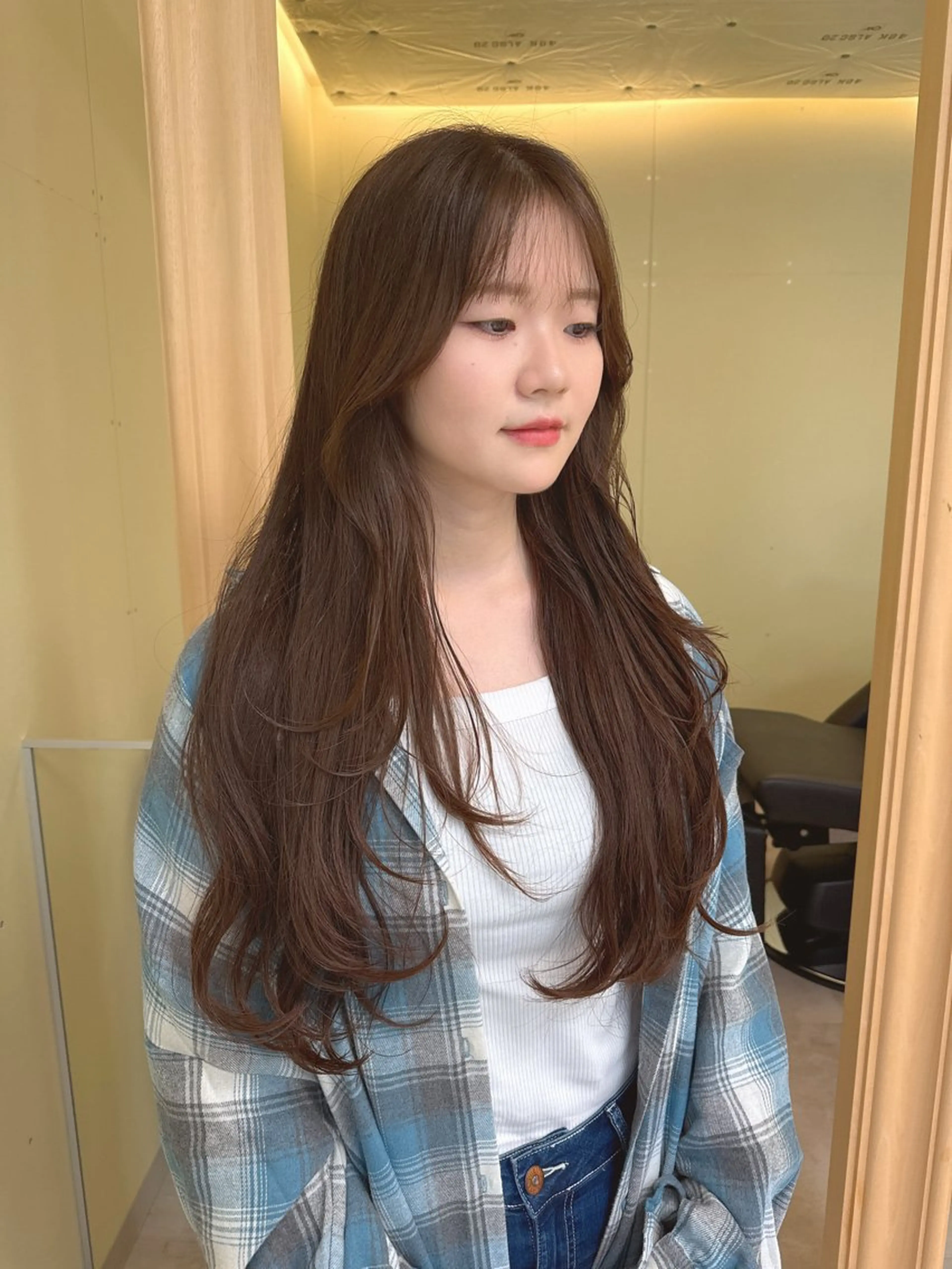 ロング カラー カット ヘアカラー 伶風/ボブ/ ヘーゼルベージュのヘアスタイル