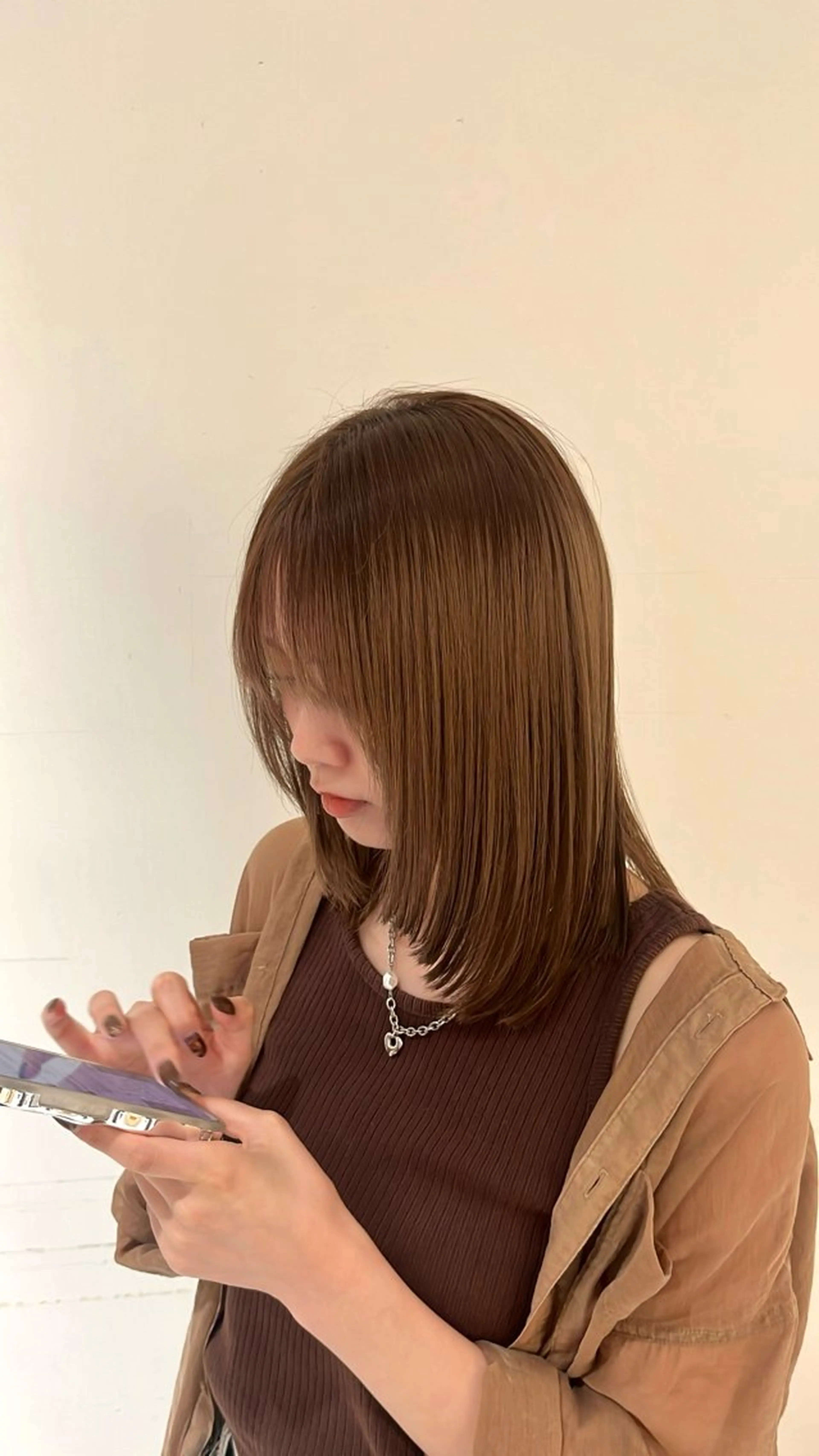 セミロング レイヤーカット good day aura所属・淵上 涼花のヘアスタイル