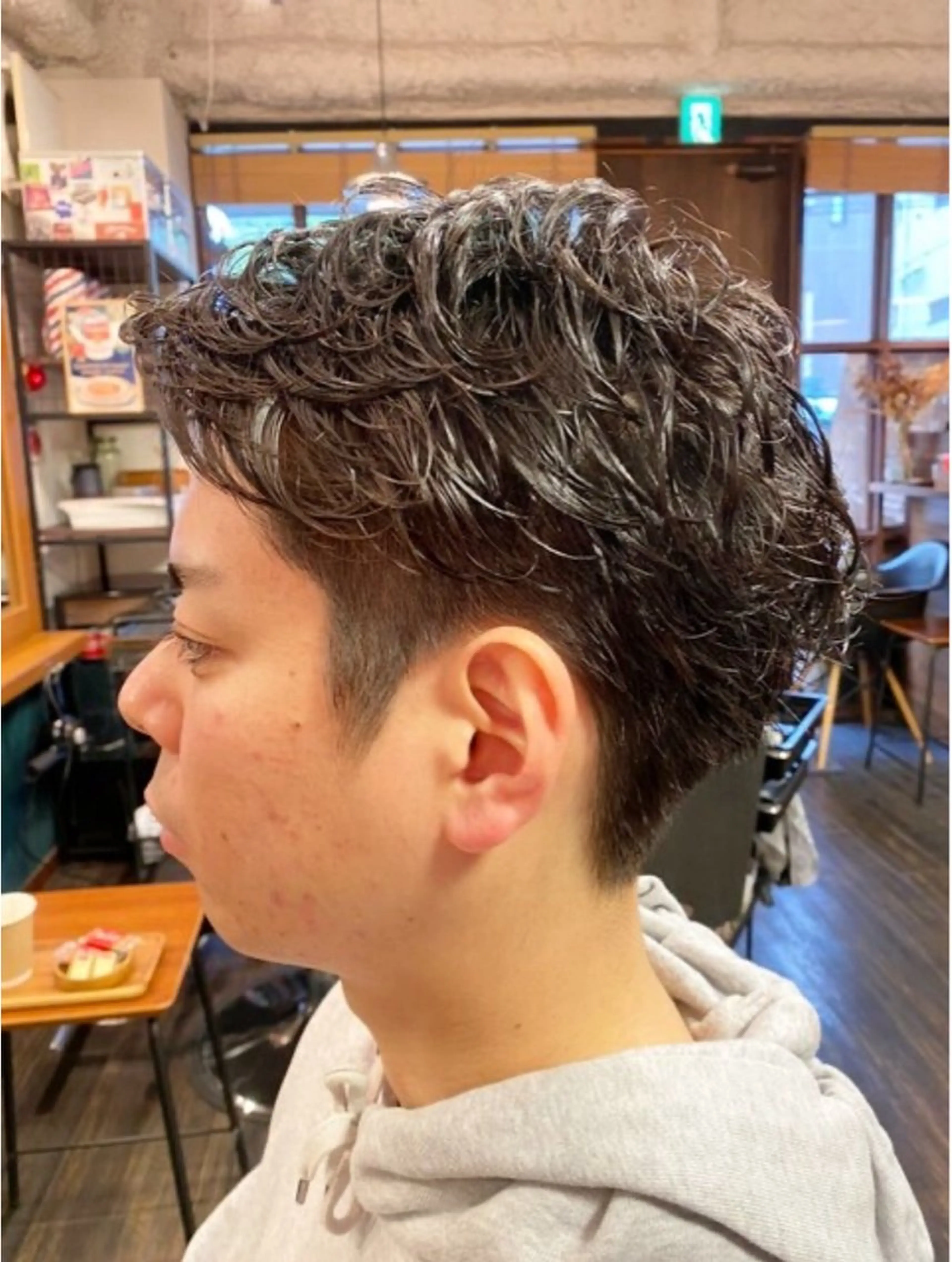 ショート パーマ メンズ 早稲田/メンズ専門 /フェード/葛西裕季のヘアスタイル