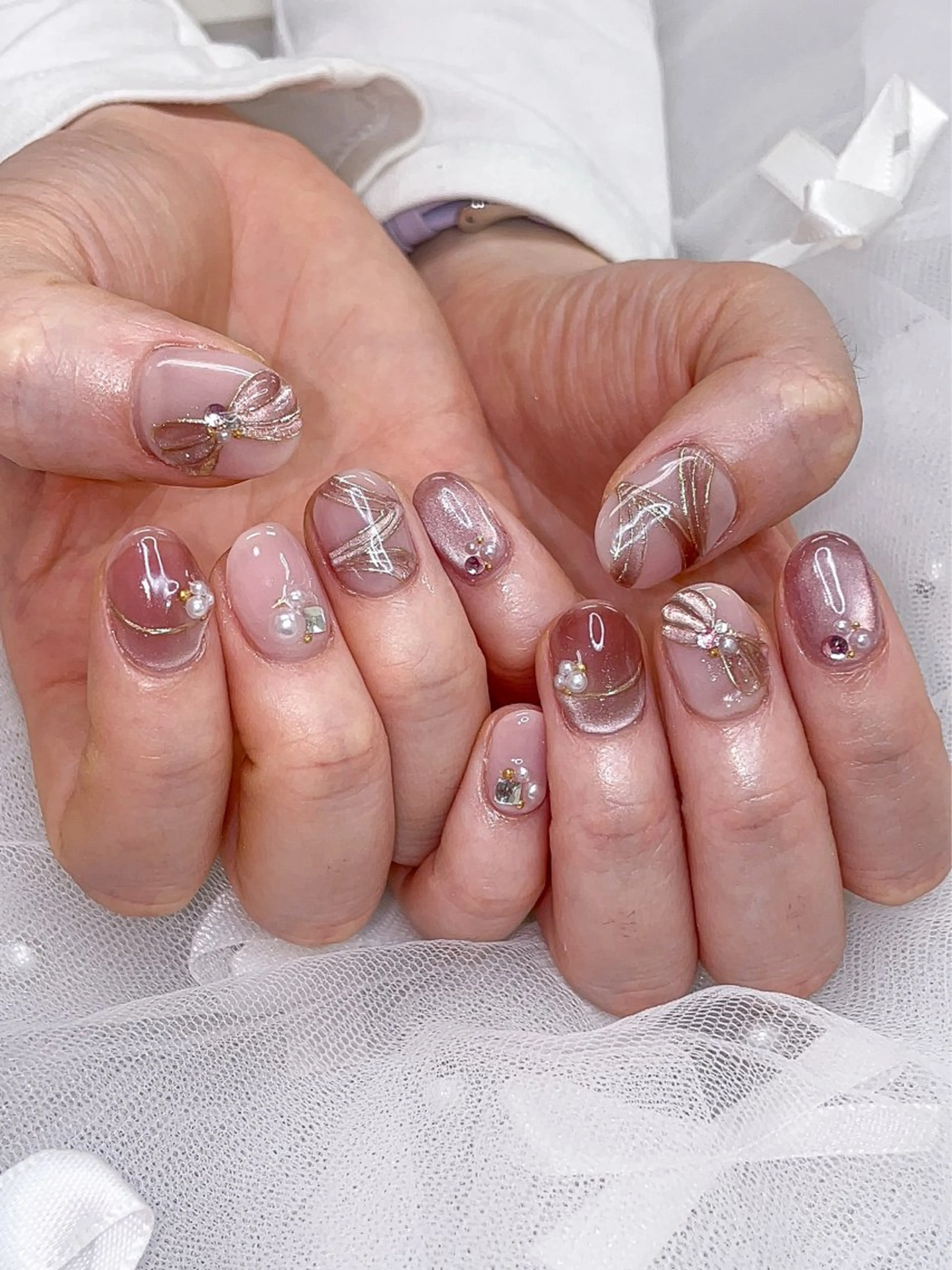 ネイル マグネットネイル ハンドネイル 五十嵐 美智のネイルデザイン