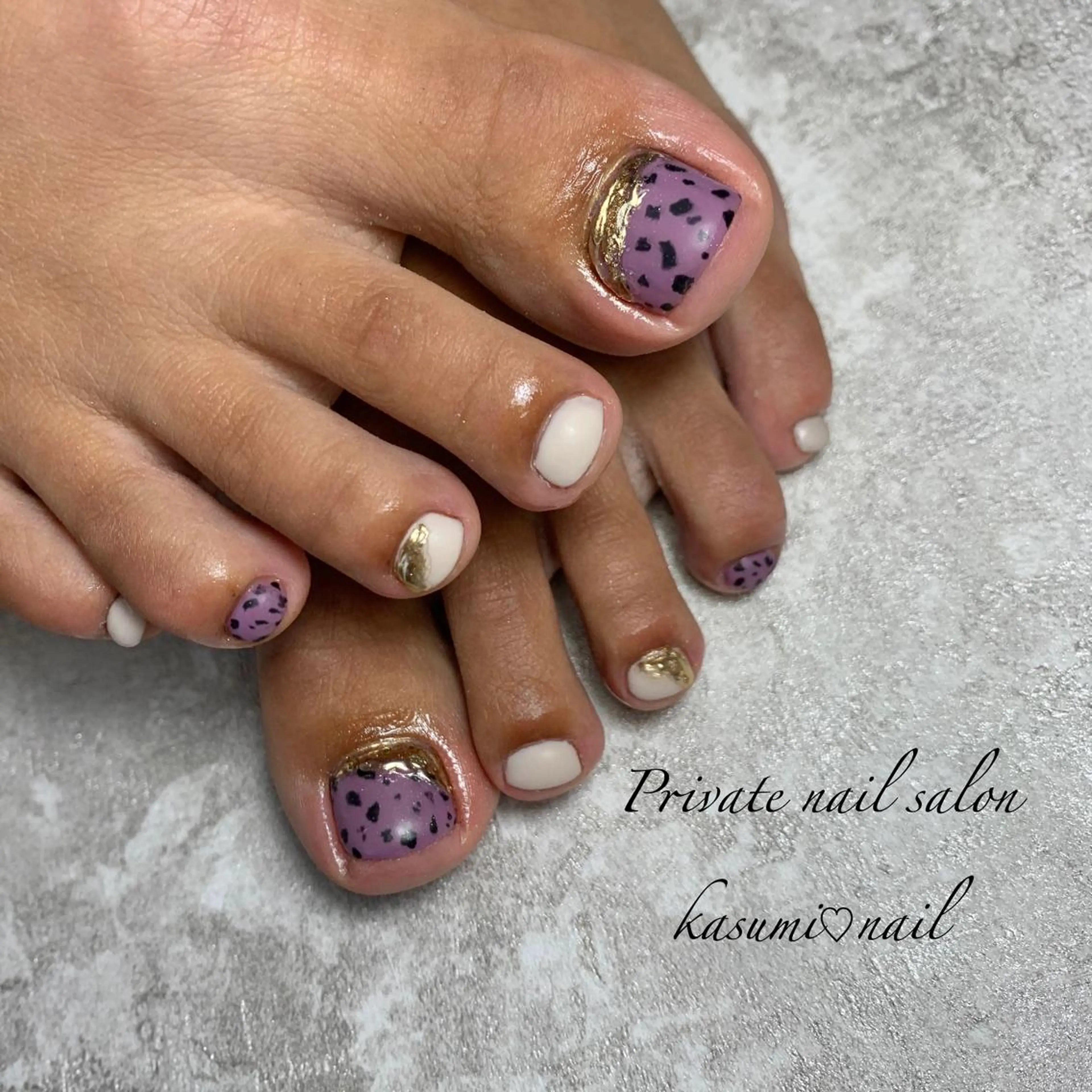 ネイル アートネイル フットネイル ジェルネイル マグネットネイル 大理石ネイル(マーブル) KASUMI♡ Nailのネイルデザイン