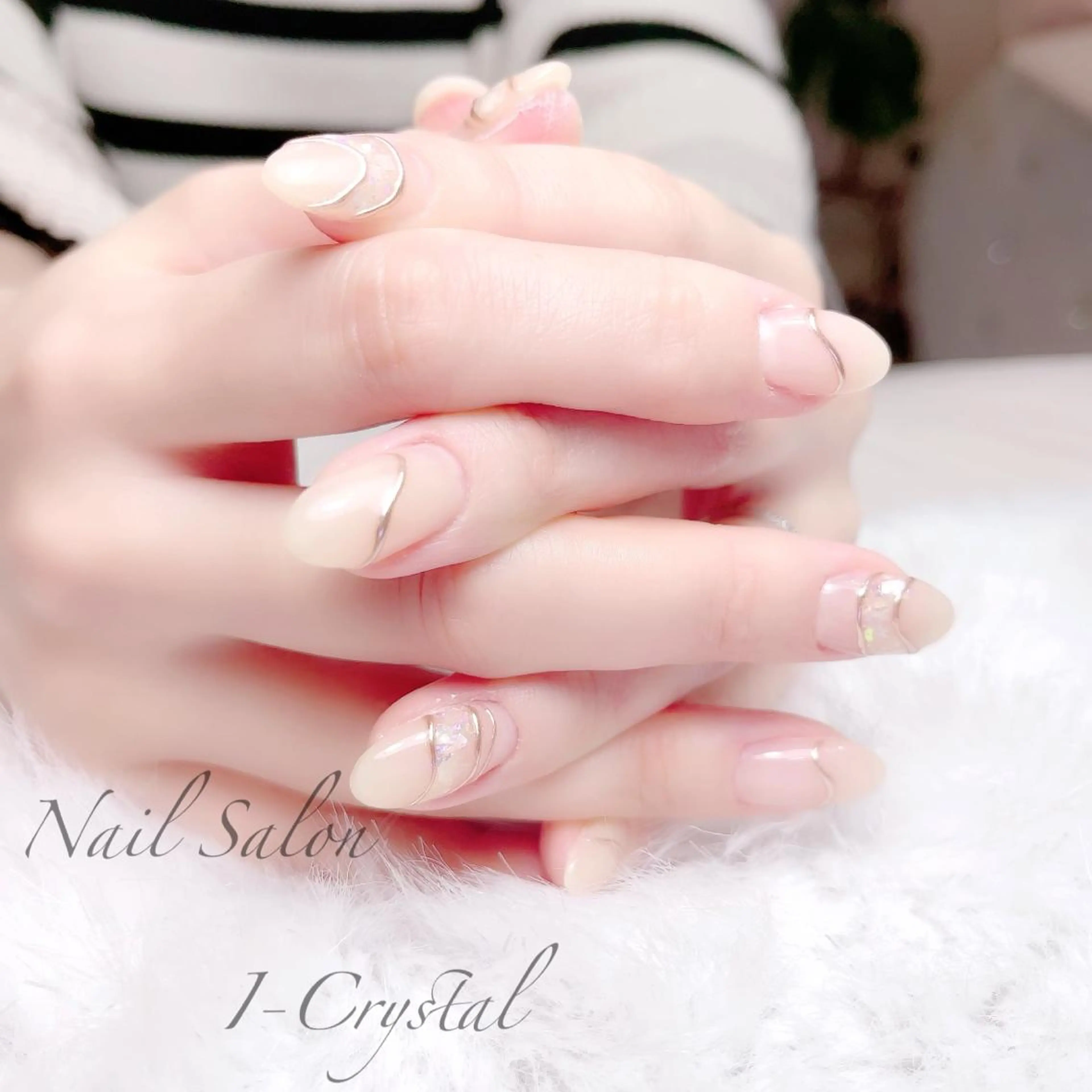 ネイル フットネイル ジェルネイル ミラーネイル 持ち込み ニュアンスネイル NailSalon  I-Crystal所属・中村 郁美のネイルデザイン