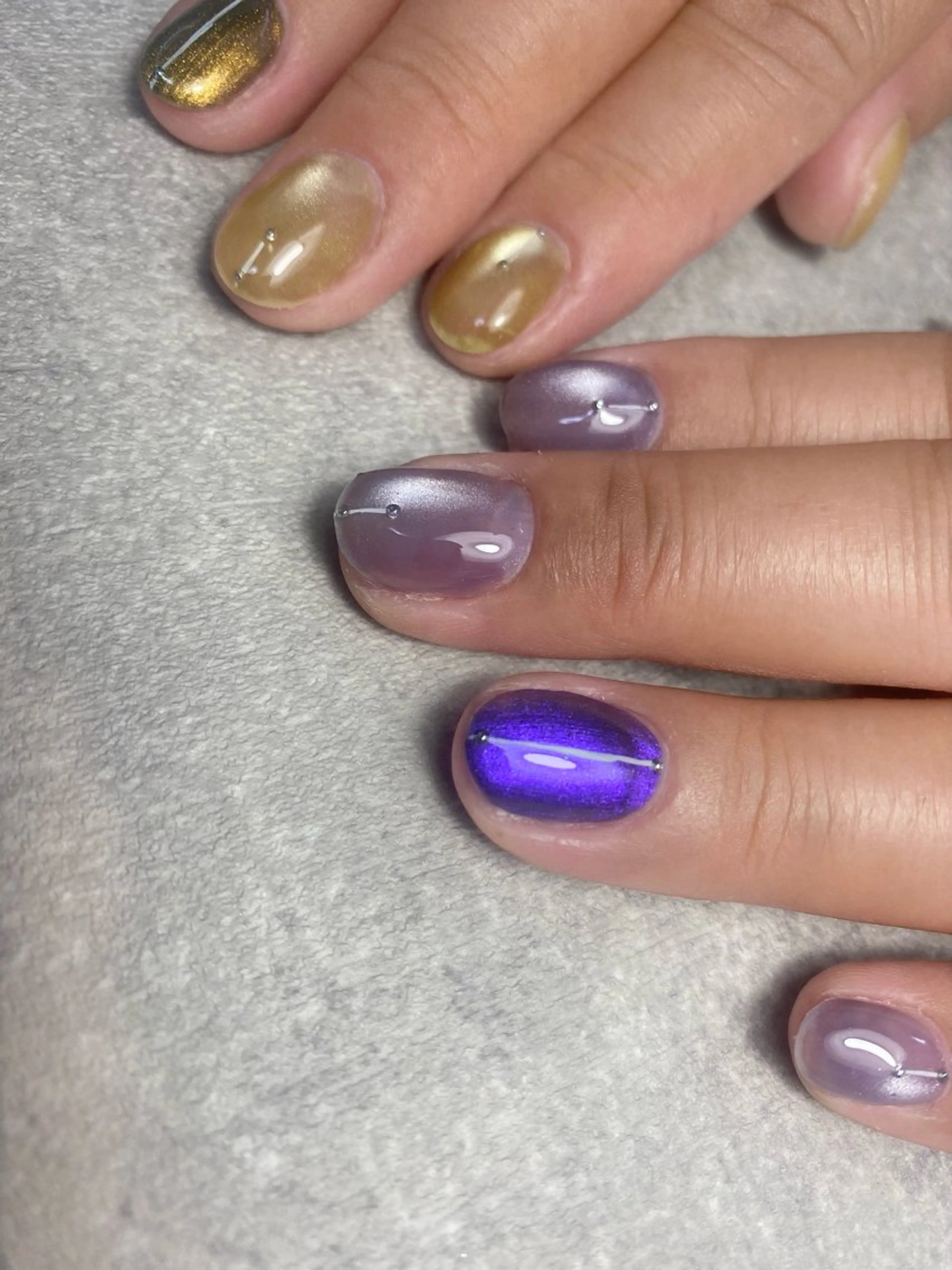 ネイル アートネイル マグネットネイル 北小岩ネイリスト吉田 由圭のネイルデザイン