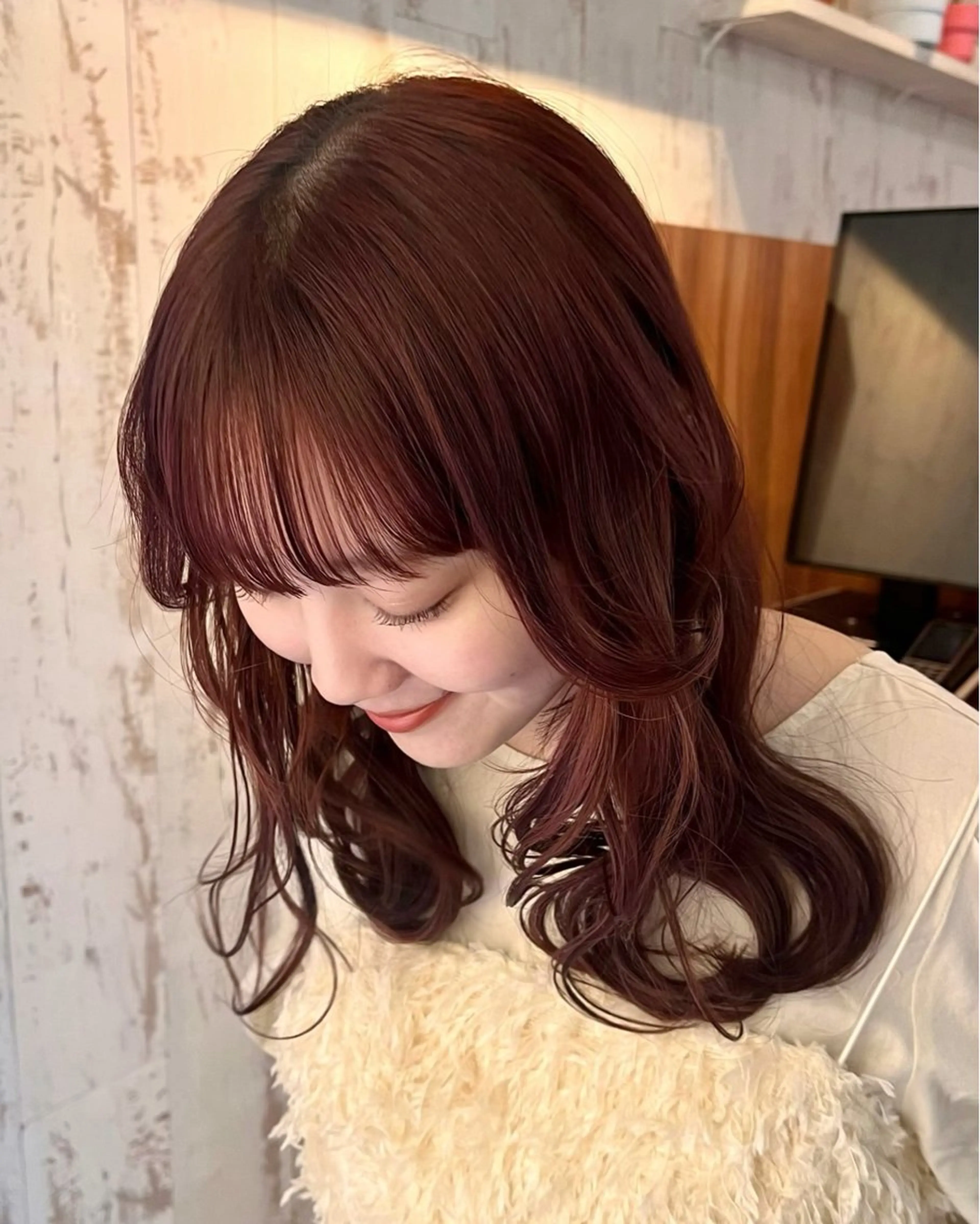 ミディアム カラー 松本優香/ボブ/ダ ブルカラー/髪質改善のヘアスタイル