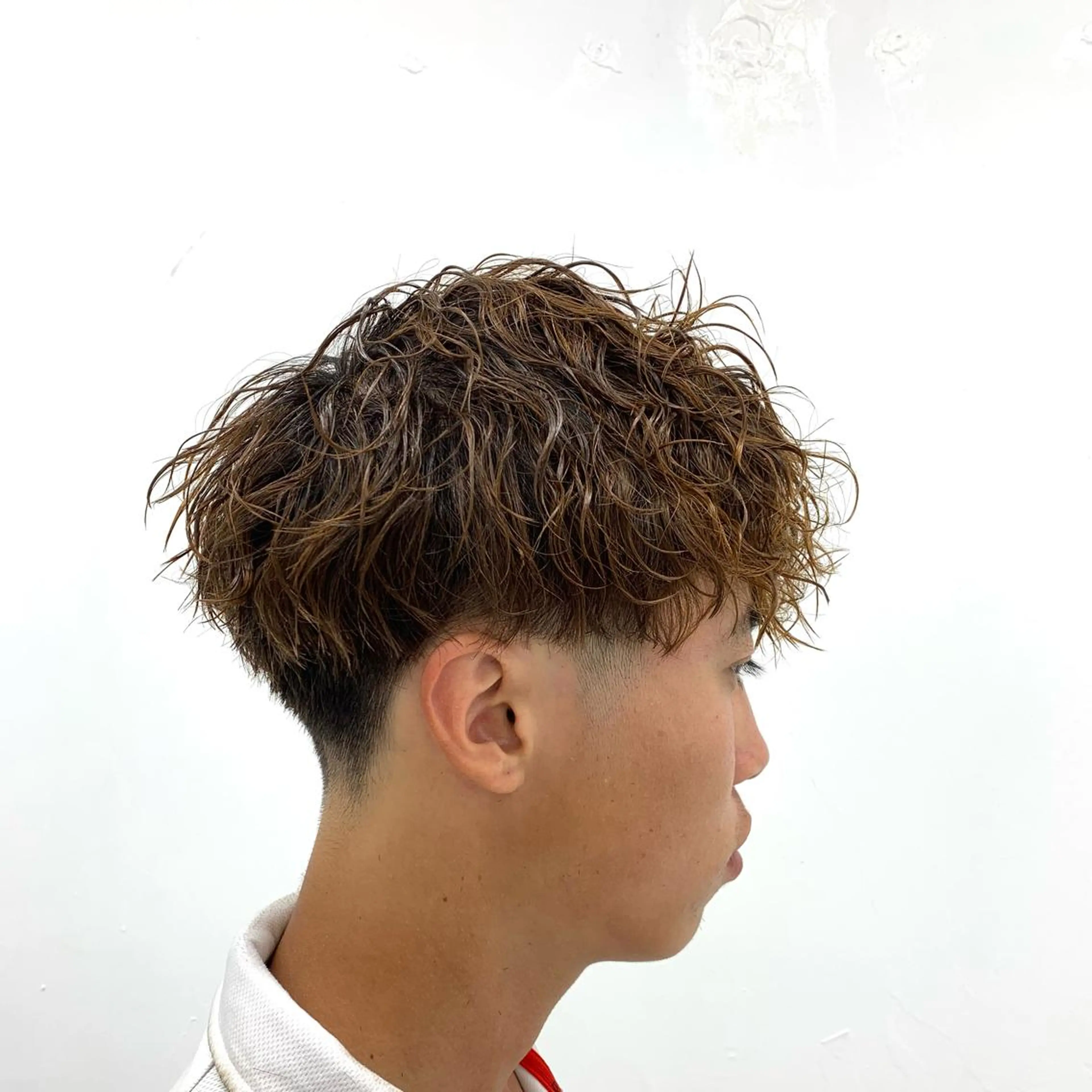 パーマ メンズ スパイキーパーマ 柏NO1 藤本葉のヘアスタイル