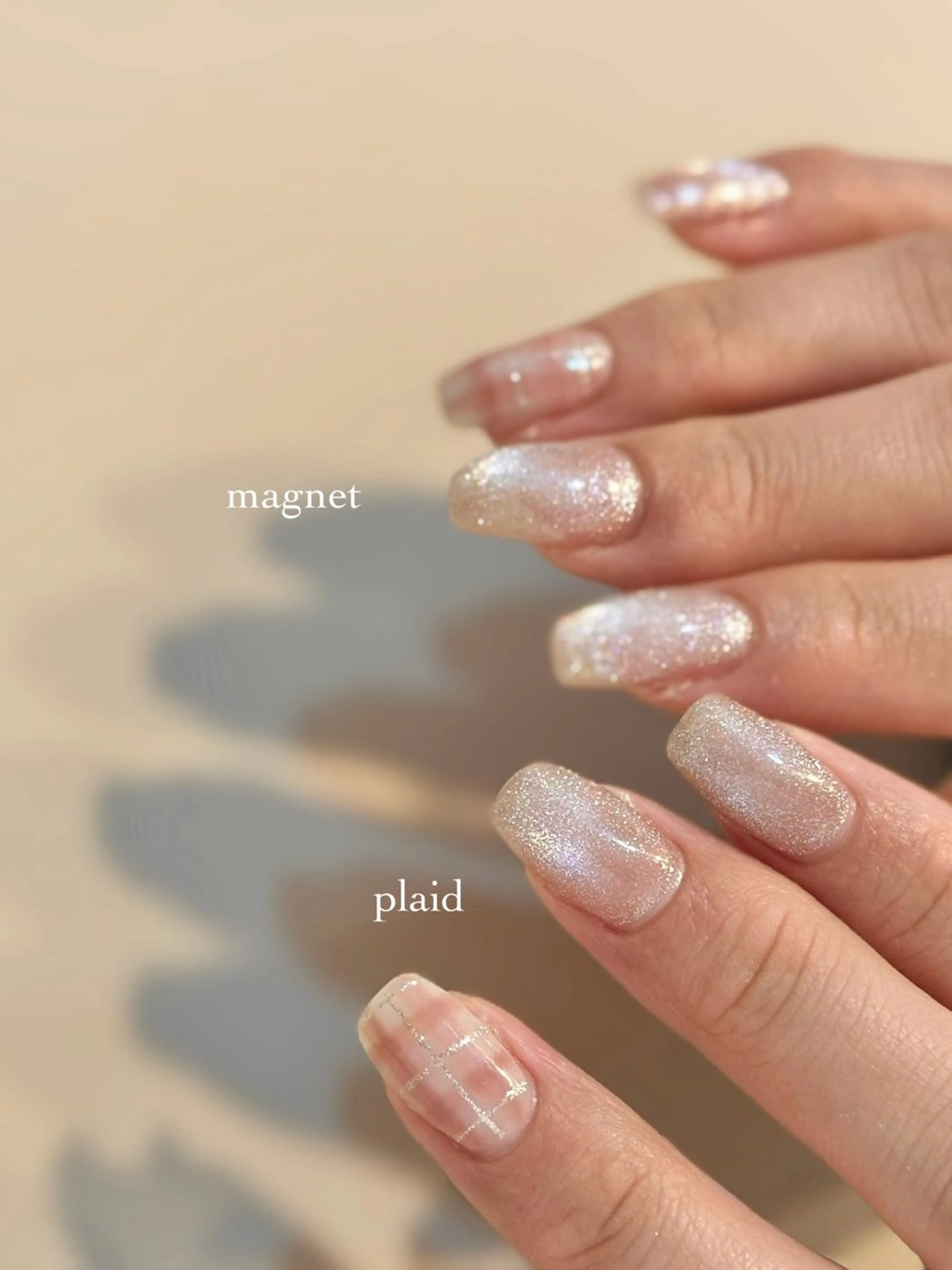 ネイル ジェルネイル マグネットネイル ニュアンスネイル パラジェル 冬ネイル ハンドネイル Kotoha （ことは）のネイルデザイン