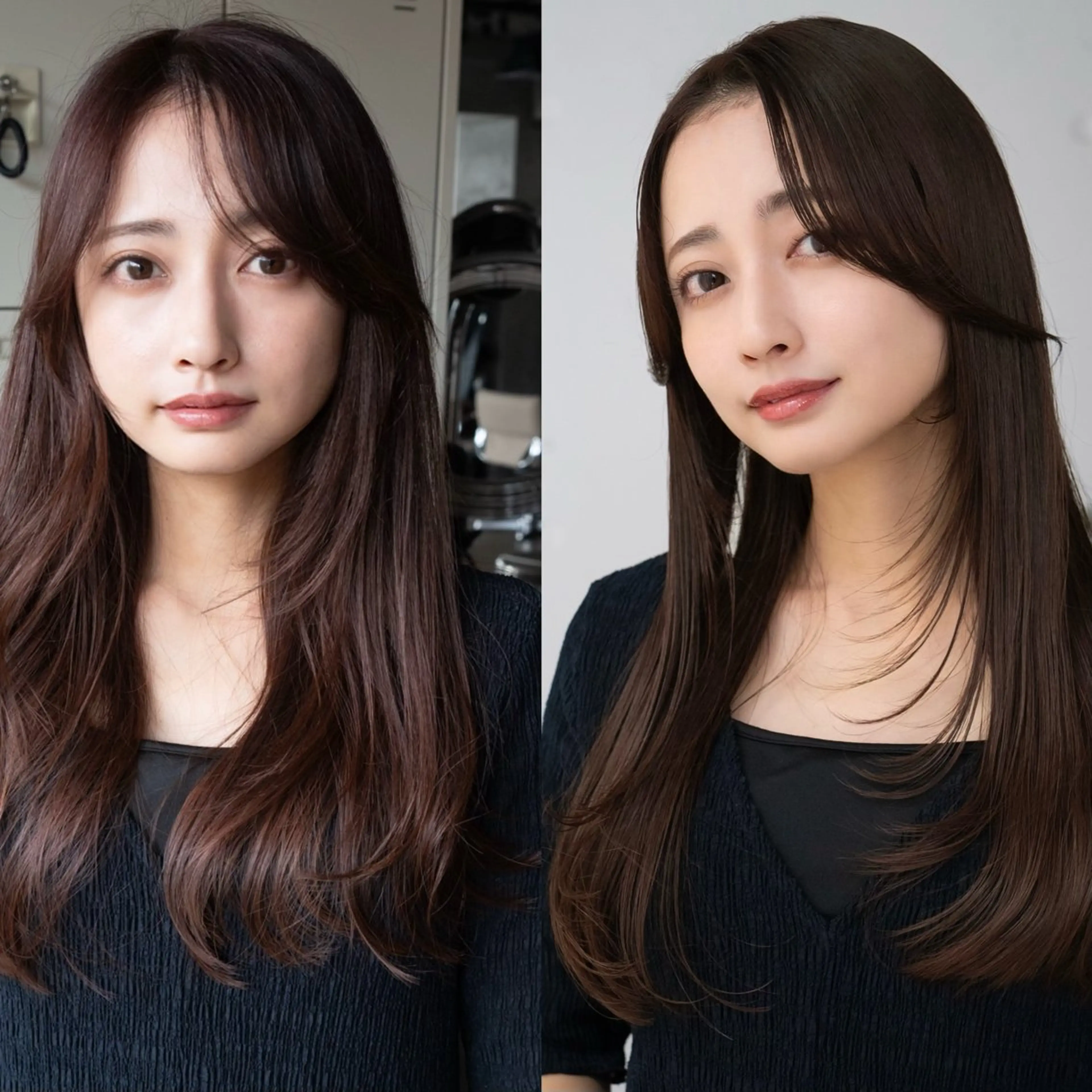 ロング 顔周りカット レイヤーカット カット ヘアセット AIN.ANLY.所属・顔まわりカット/レイ ヤーカット/小池 祐のヘアスタイル