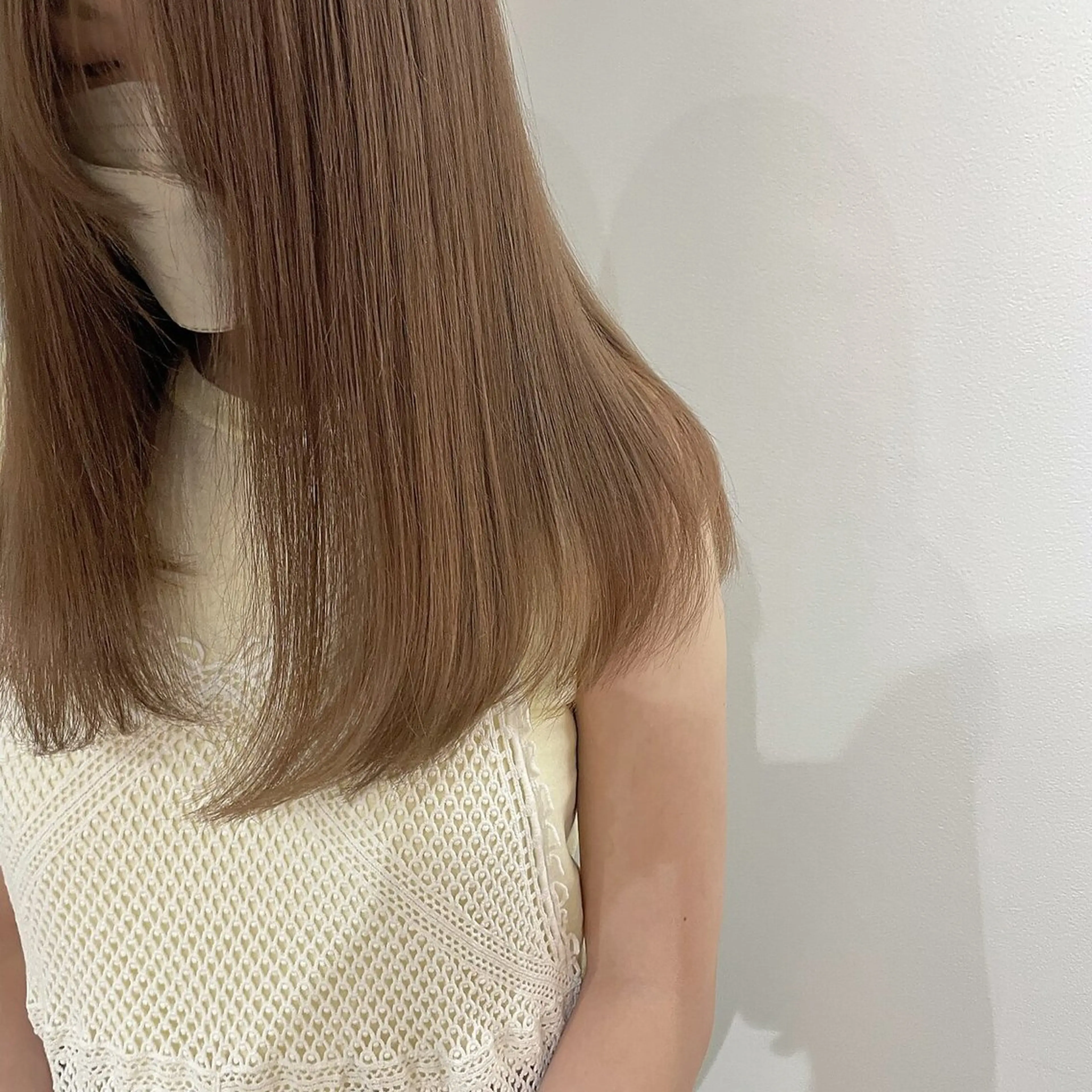 ミディアム ボブ 髪質改善 韓国風ヘア レイヤーカット 縮毛矯正 suii..hair designのヘアスタイル