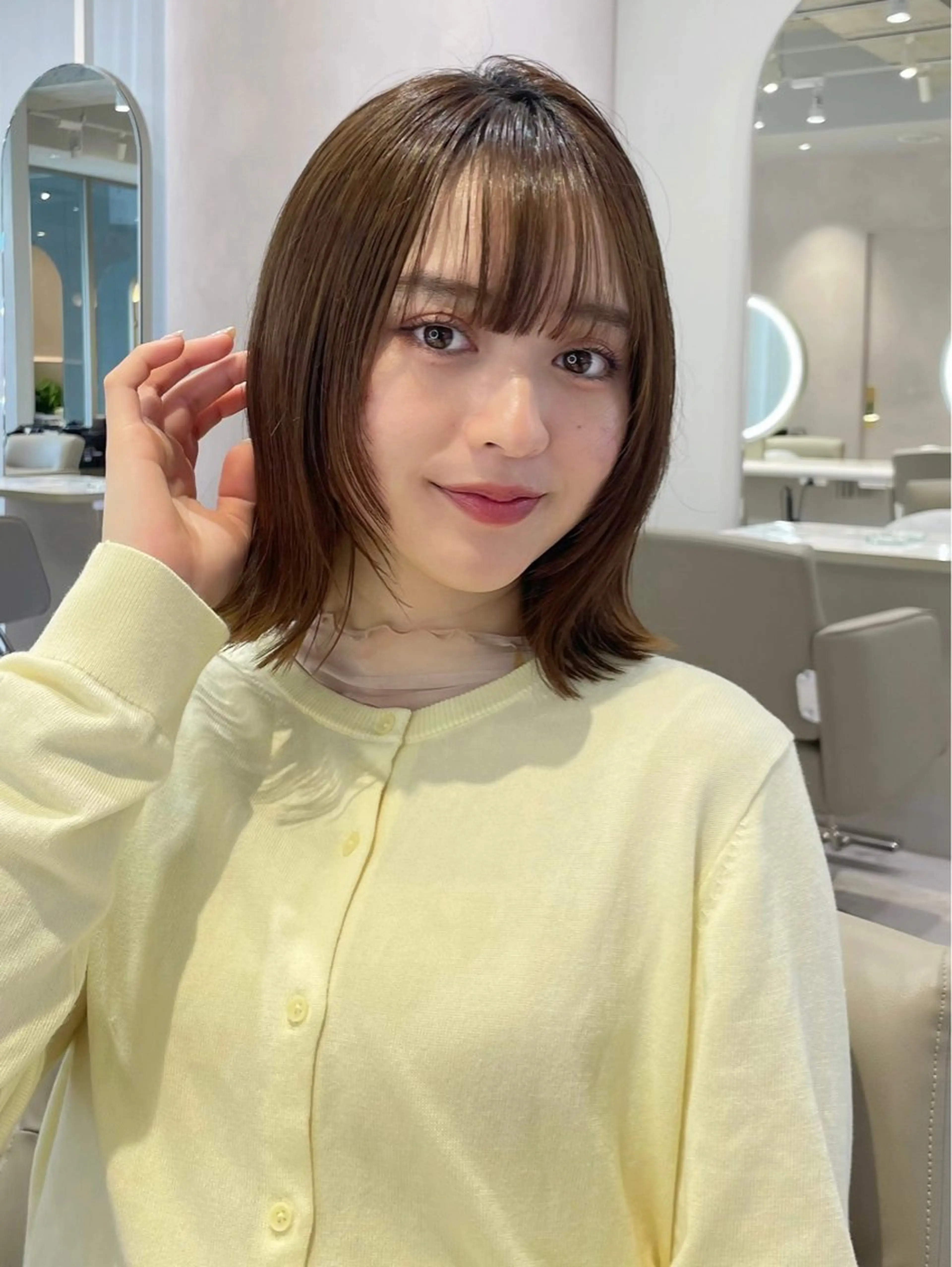 ミディアム 💫タンバルモリ・ 韓国ボブ💫小川愛誠のヘアスタイル